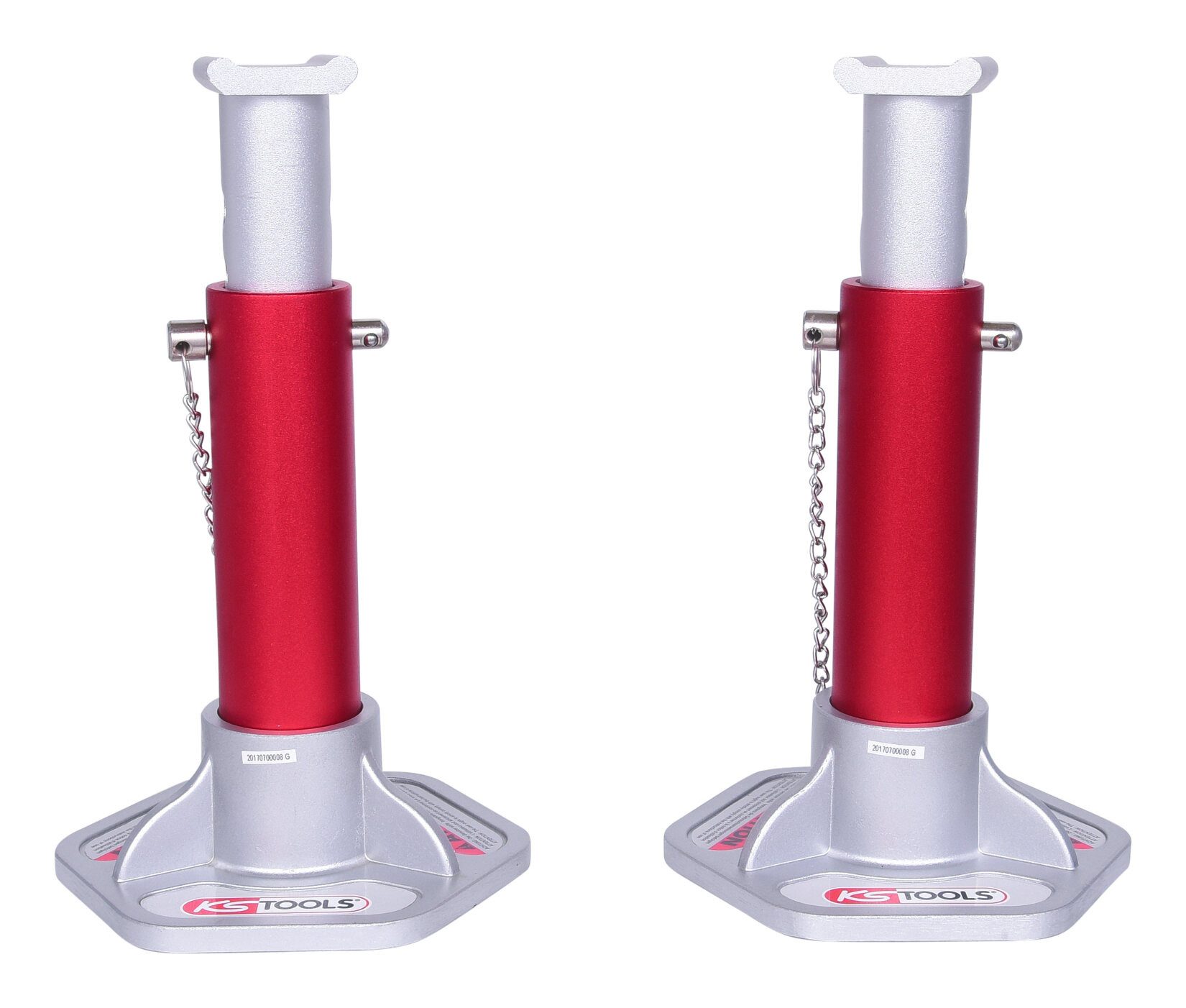 KS Tools Unterstellbock, 3000 kg max. Belastbarkeit, (2 Stück), AluminiumSet, 2-teilig