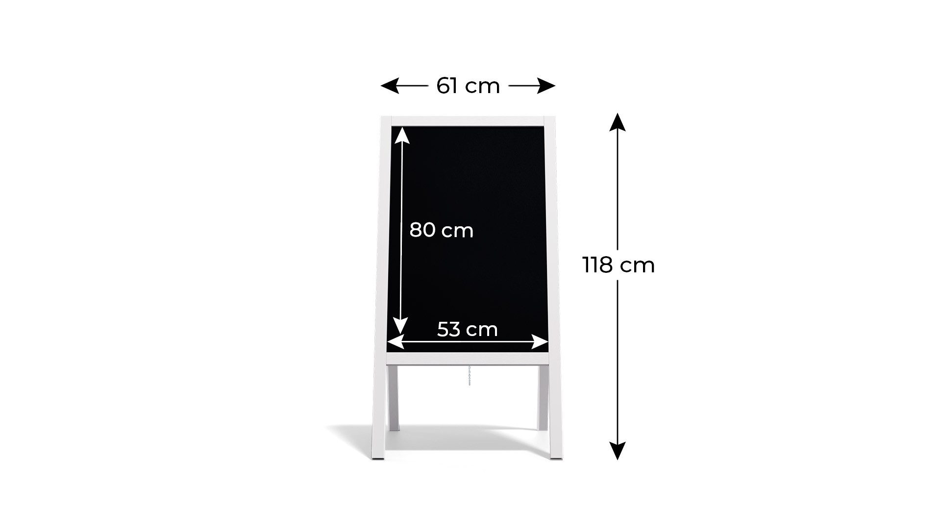 ALLboards Standtafel Kundenstopper mit farbigem Holzrahmen günstig online kaufen