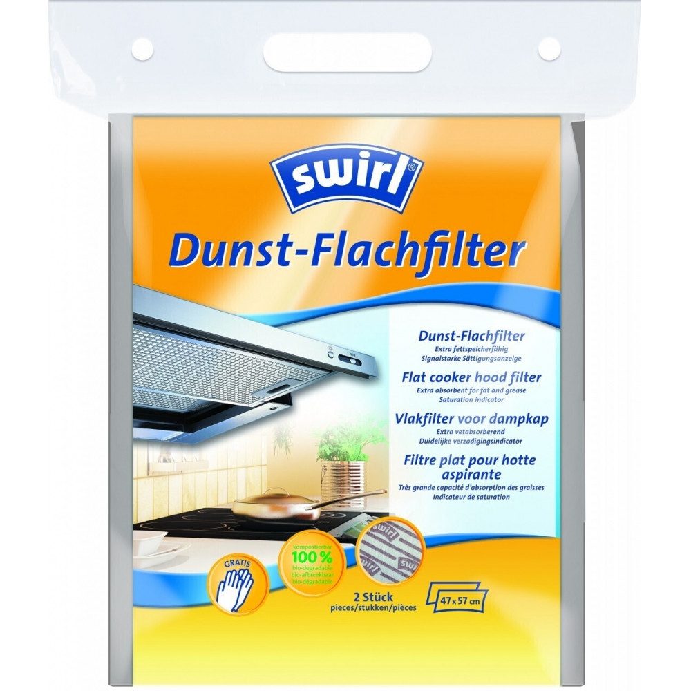 Swirl Fettfilter 221974 - Dunst-Flachfilter - weiß