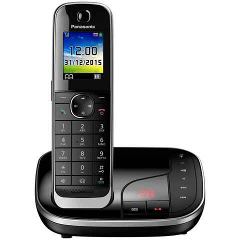 Panasonic KX-TGJ320 Schnurloses DECT-Telefon (Mobilteile: 1, mit Anrufbeantworter, Weckfunktion, Freisprechen)