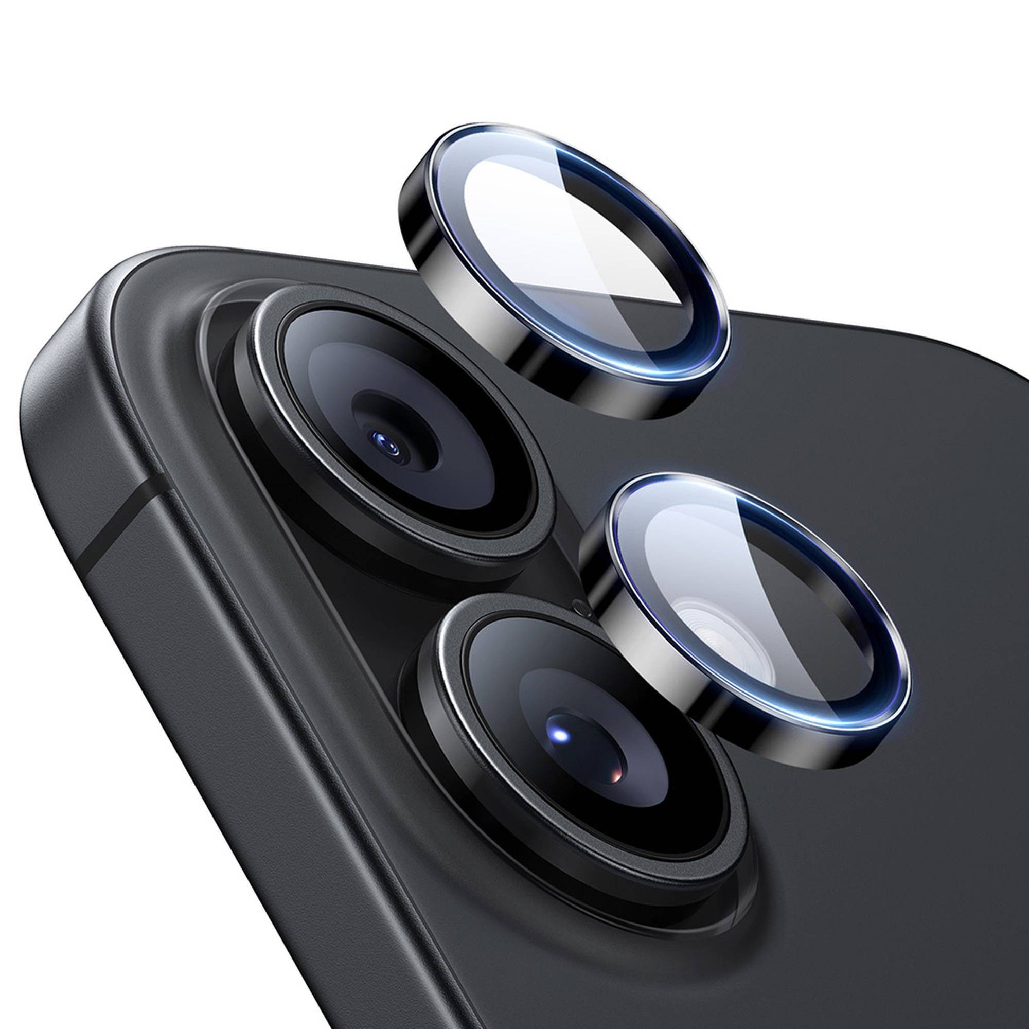 ESR Displayschutzglas ESR Armorite Kameralinsen Schutz für iPHone 17/16/16 Plus, 50kg Punktkrafttest, kratzfest, Hüllenfreundlich