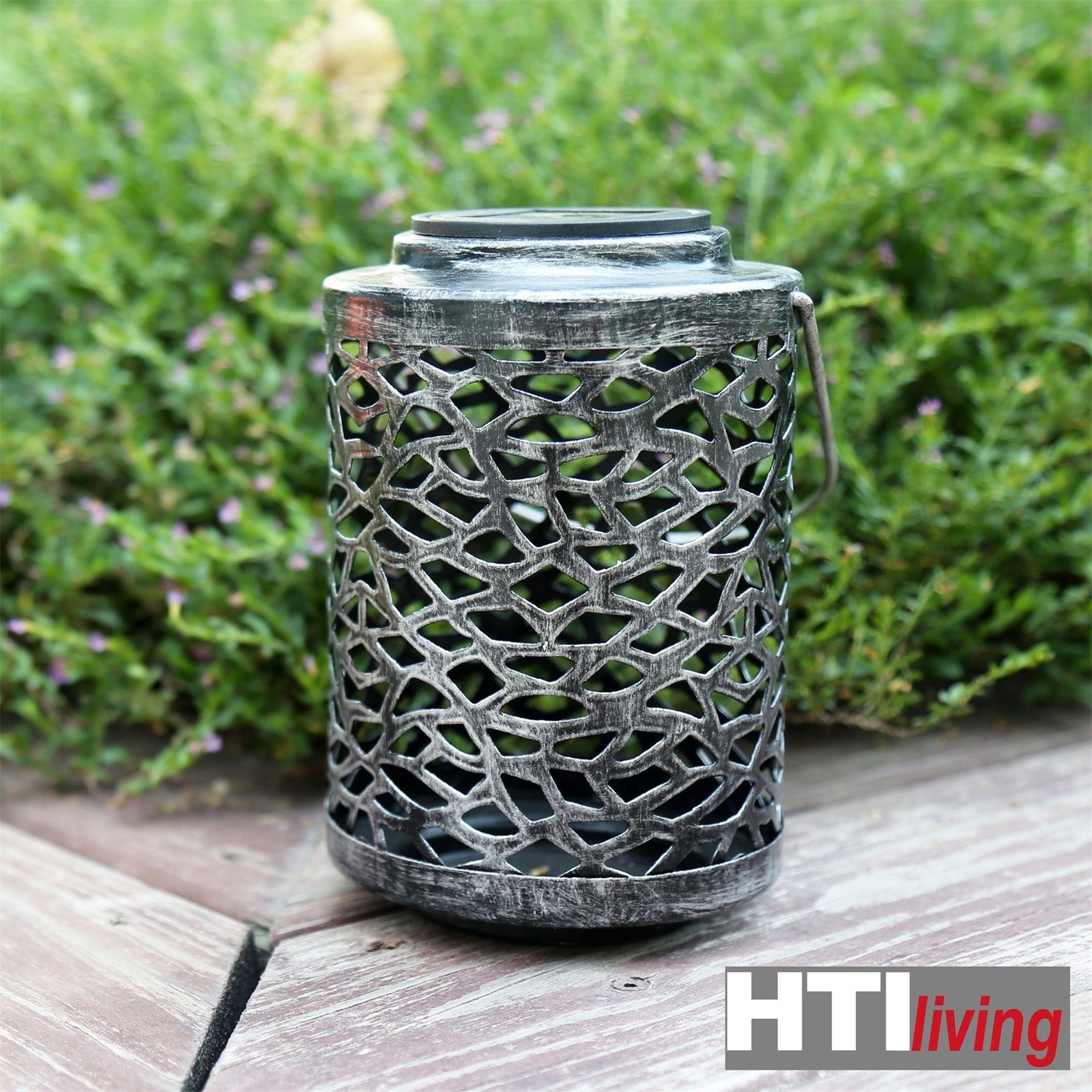 HTI-Living LED Laterne Solarlaterne Mosaik 2er Set Luna, Ein-/Ausschalter, günstig online kaufen