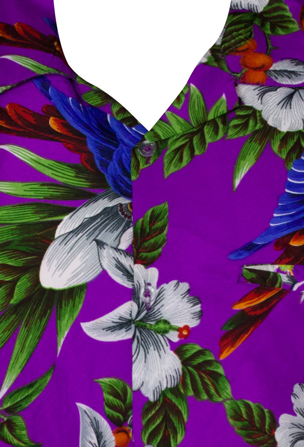 King Kameha Hawaiihemd "Cherry Parrot" Funky Hawaiihemd Herren Kurzarm Fronttasche Sommerhemd