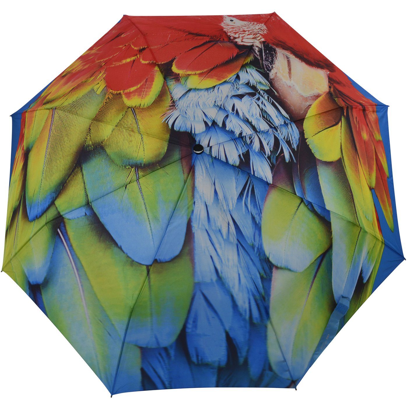 doppler® Taschenregenschirm auffällig auf Damenschirm Handöffner, Taschenschirm einem Design modernes mit stabilen bedruckter