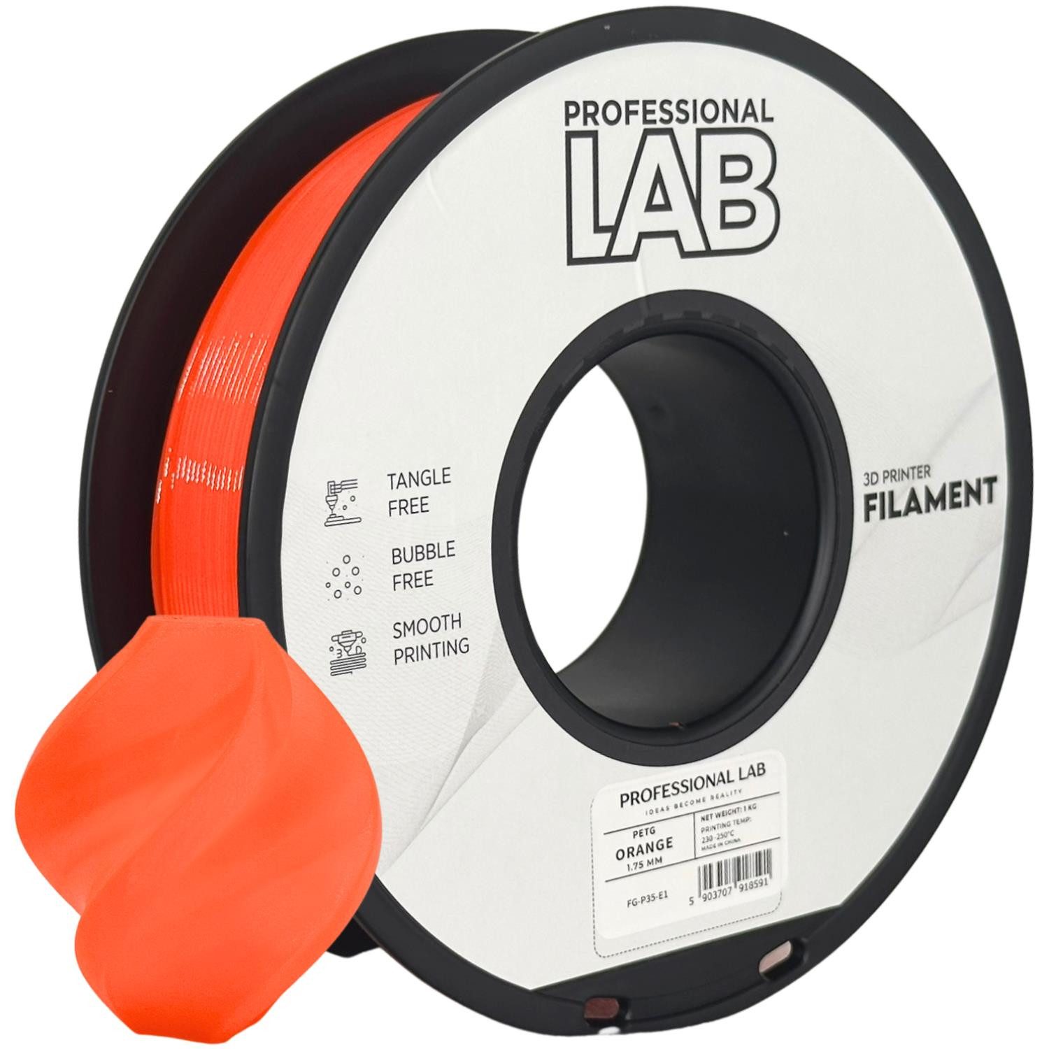 Prof. Lab Filament PETG Filament 1.75mm 1KG Lebensmittelecht Filament