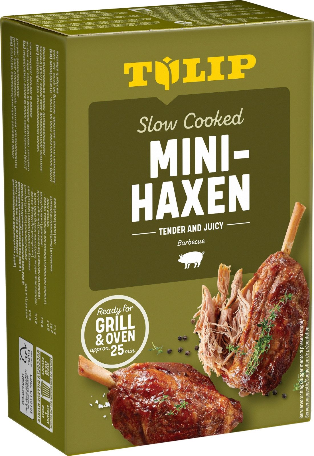 TULIP Wurstkonserve Mini-Haxe 500g Vakuumverpackt und im Backofen oder Grill zubereitet, 500 g