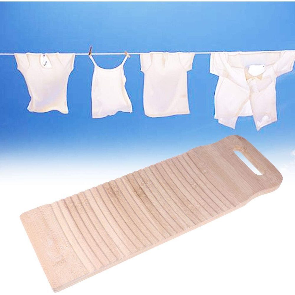Jormftte Wäschesack Natürlicher Waschbrett Bambus (1 St) Wäsche Waschen