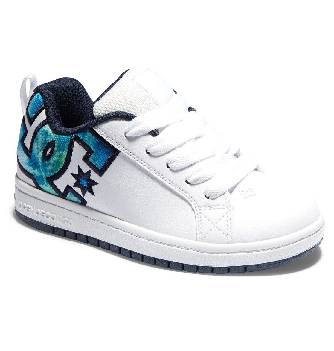 DC Shoes Court Graffik White/Blue/Green Sneaker