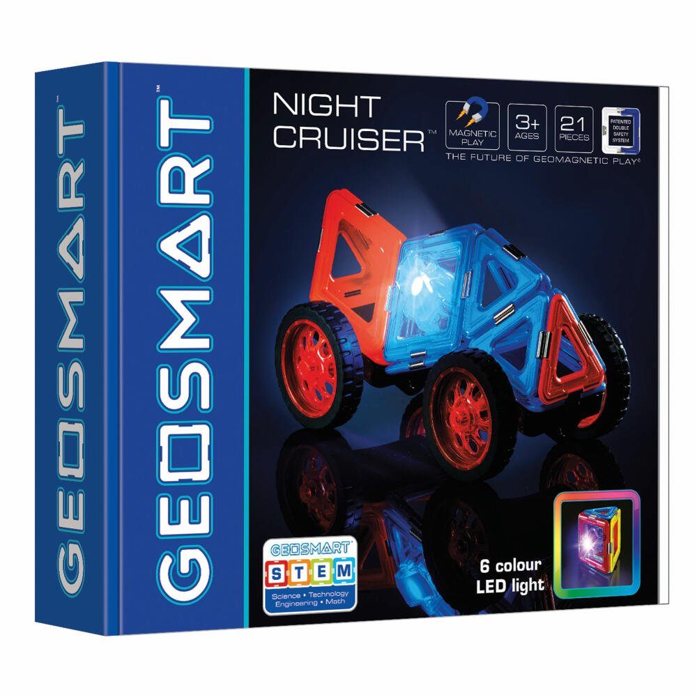 Geosmart Night Cruiser Magnetspielbausteine