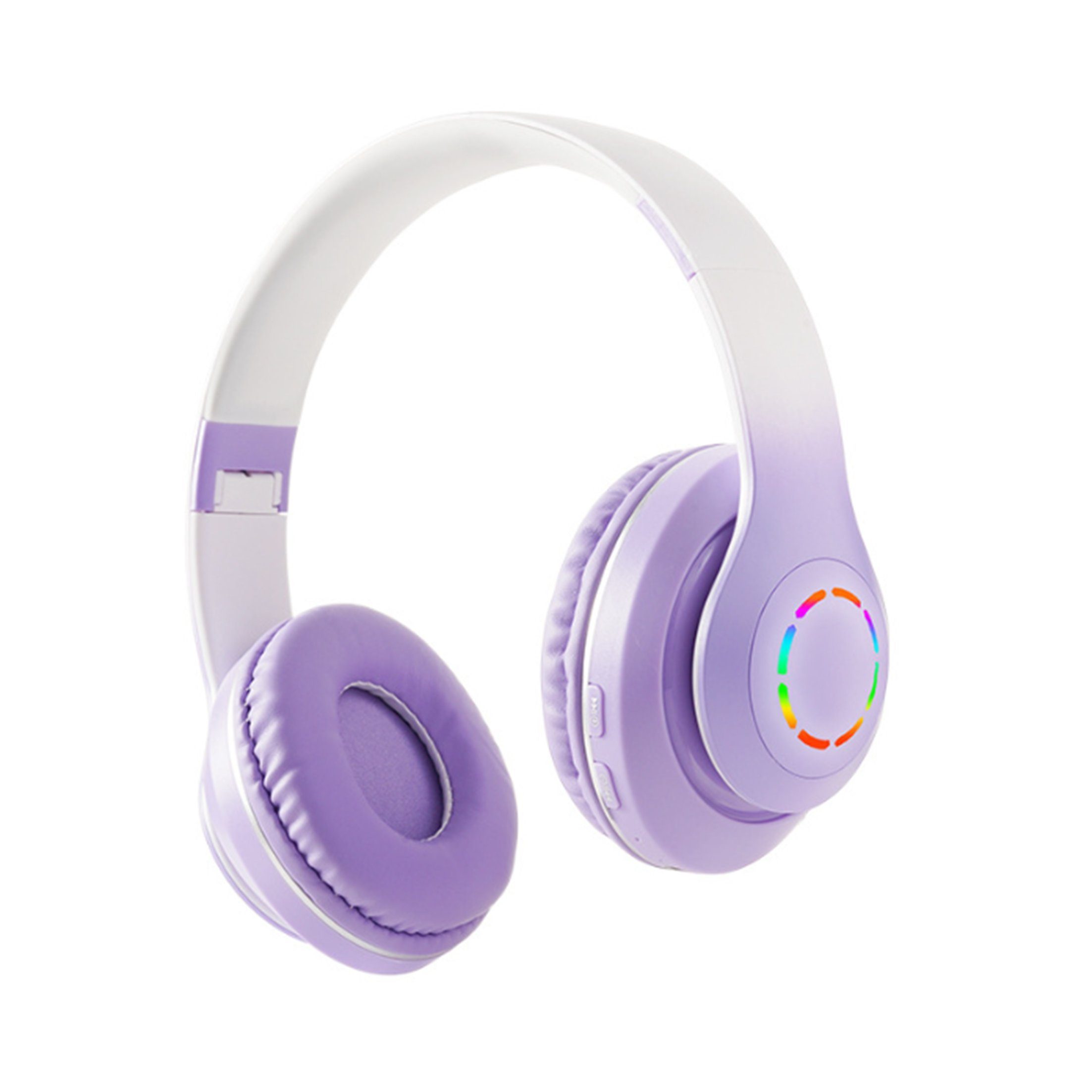 Diida Kopfhörer,Bluetooth-Kopfhörer,Over Ear Kabelloses Headset Funk-Kopfhörer Farbverlauf Lila