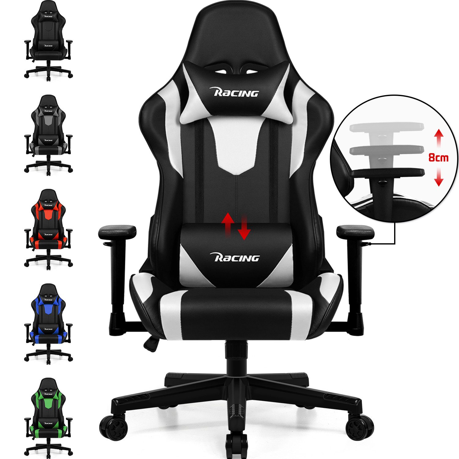 Adormii Gaming-Stuhl Gaming Stuhl ergonomisch Gaming günstig online kaufen