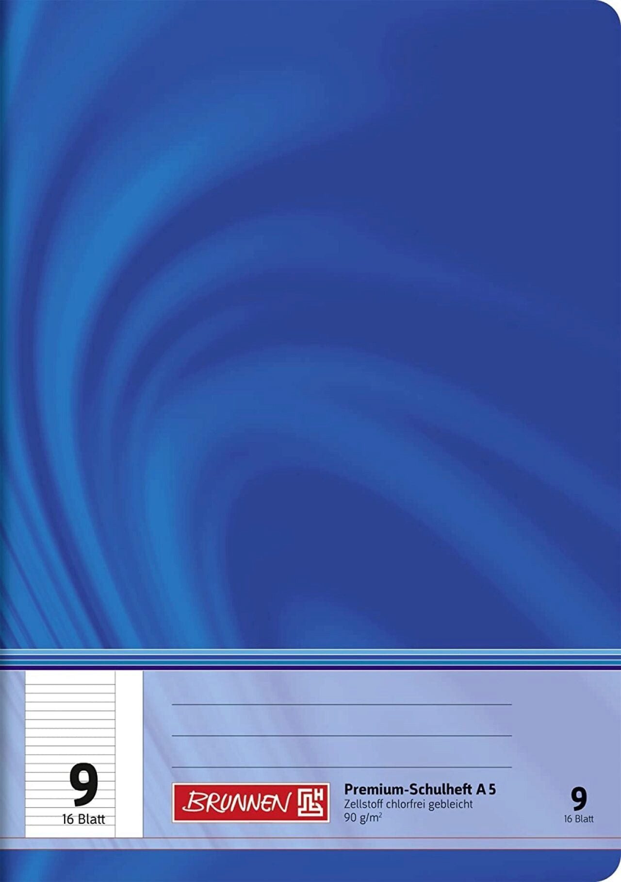 BRUNNEN Schulheft BRUNNEN Schulheft A5 Lineatur 9 liniert, 16 Blatt – Vivendi
