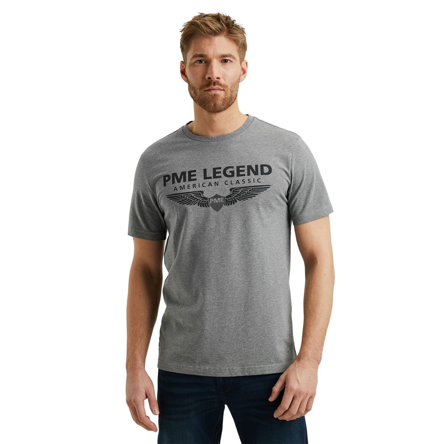 PME LEGEND T-Shirt SHORT SLEEVE R-NECK LOGO CARRIER (1-tlg) mit Stretch