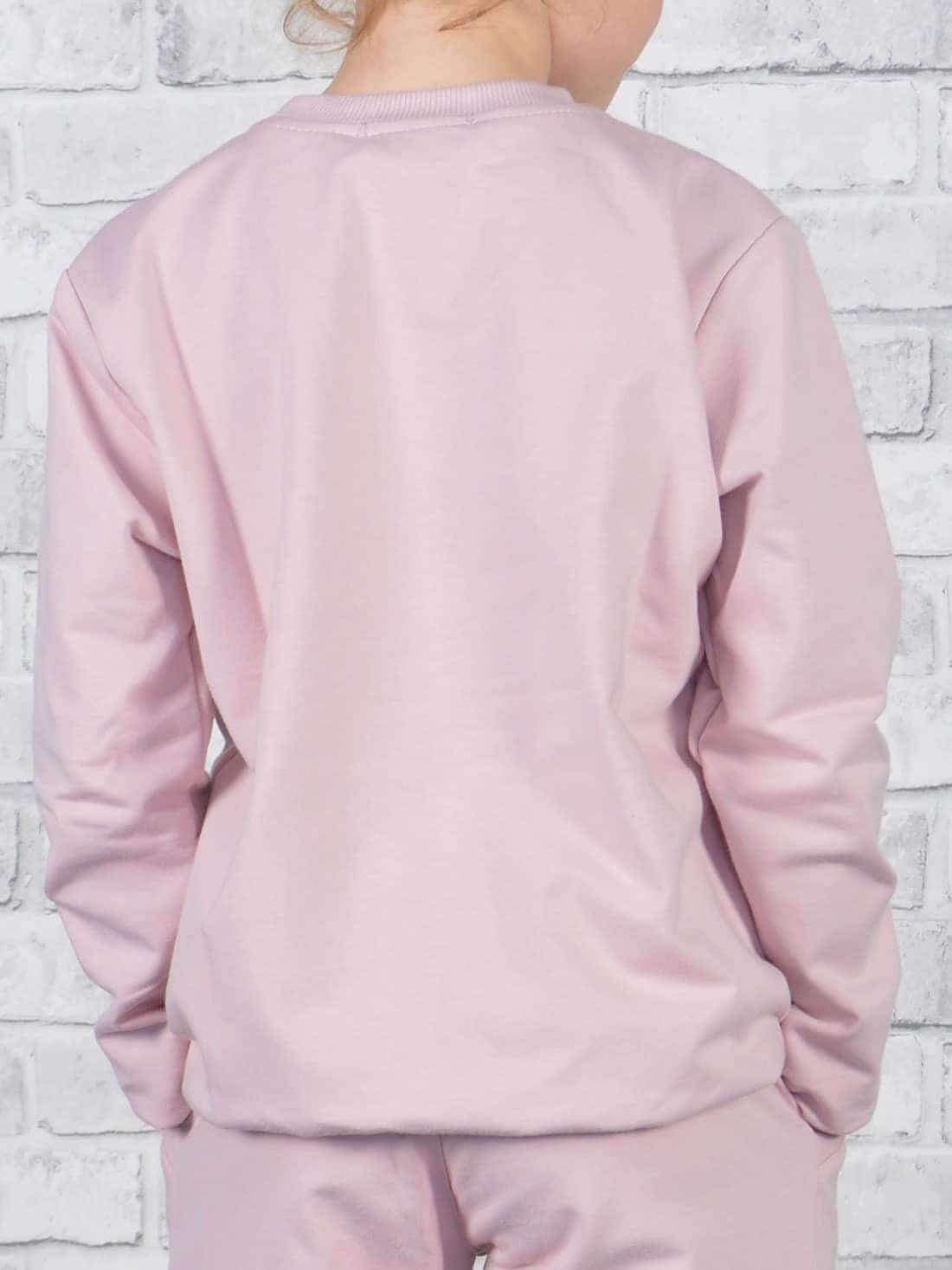 KMISSO Sweatshirt mit tollen elastischem Bund (1-tlg) in Mädchen Sweatshirt Rosa Farben