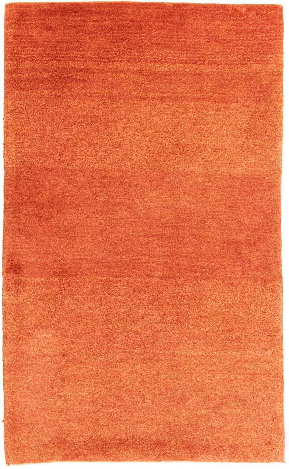 Wollteppich »Gabbeh Teppich handgeknüpft rosa«, morgenland, rechteckig, Höhe 18 mm, handgeknüpft-HomeTrends