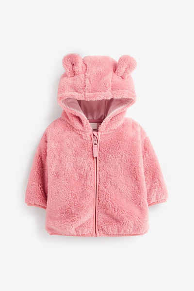 Next Fleecejacke Kuschelige Babyjacke aus Fleece mit Bärenmotiv (1-St)