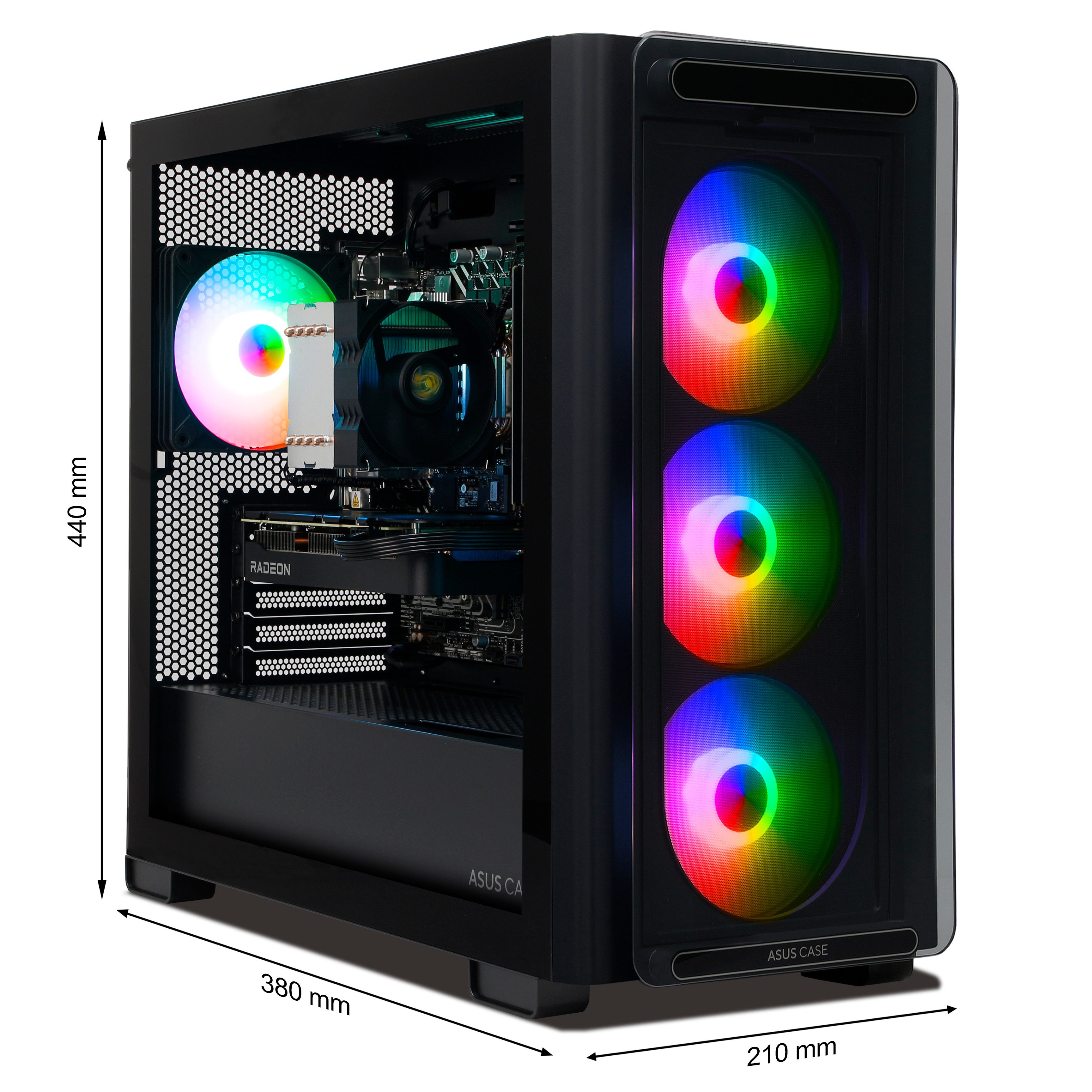 ANKERMANN-PC Ankermann Dominator Gaming-PC (Intel Core i7 13700F, Radeon RX 9060 XT, 32 GB RAM, 1000 GB SSD, Luftkühlung)