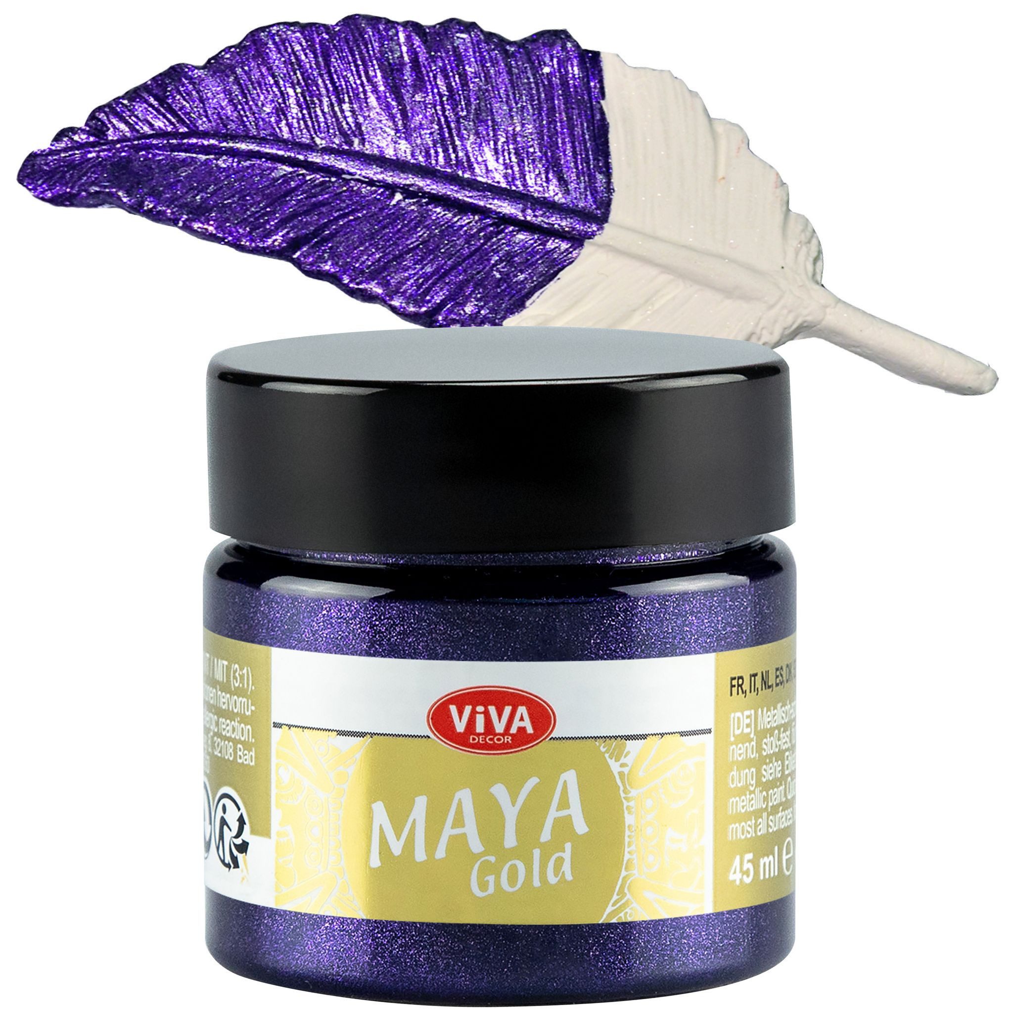 Viva Decor Acrylfarbe ViVA DECOR Maya Gold 45ml - Violett