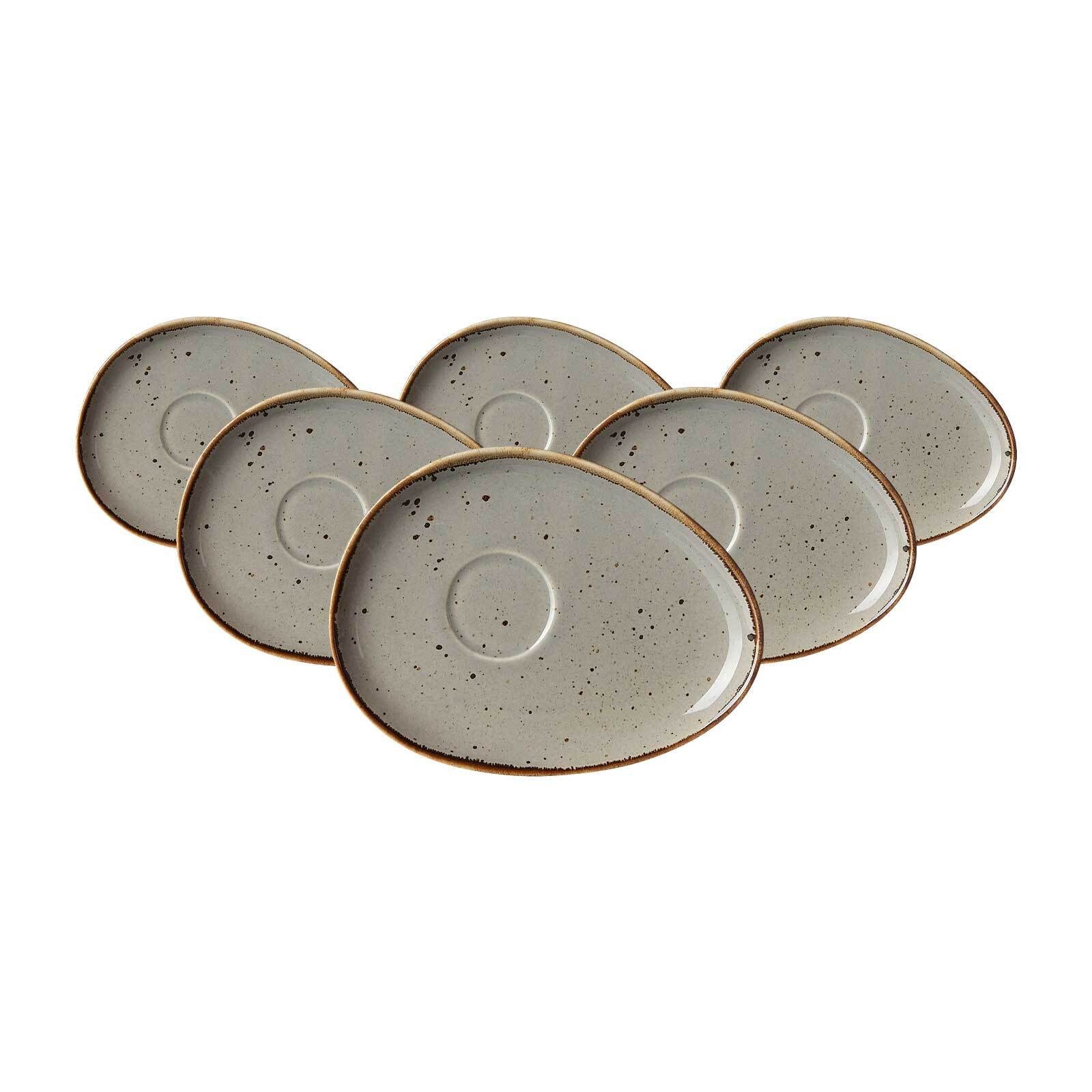 Ritzenhoff & Breker Untertasse Taste Espressountertassen 14 x 10,5 cm 6er Set, (6 St)