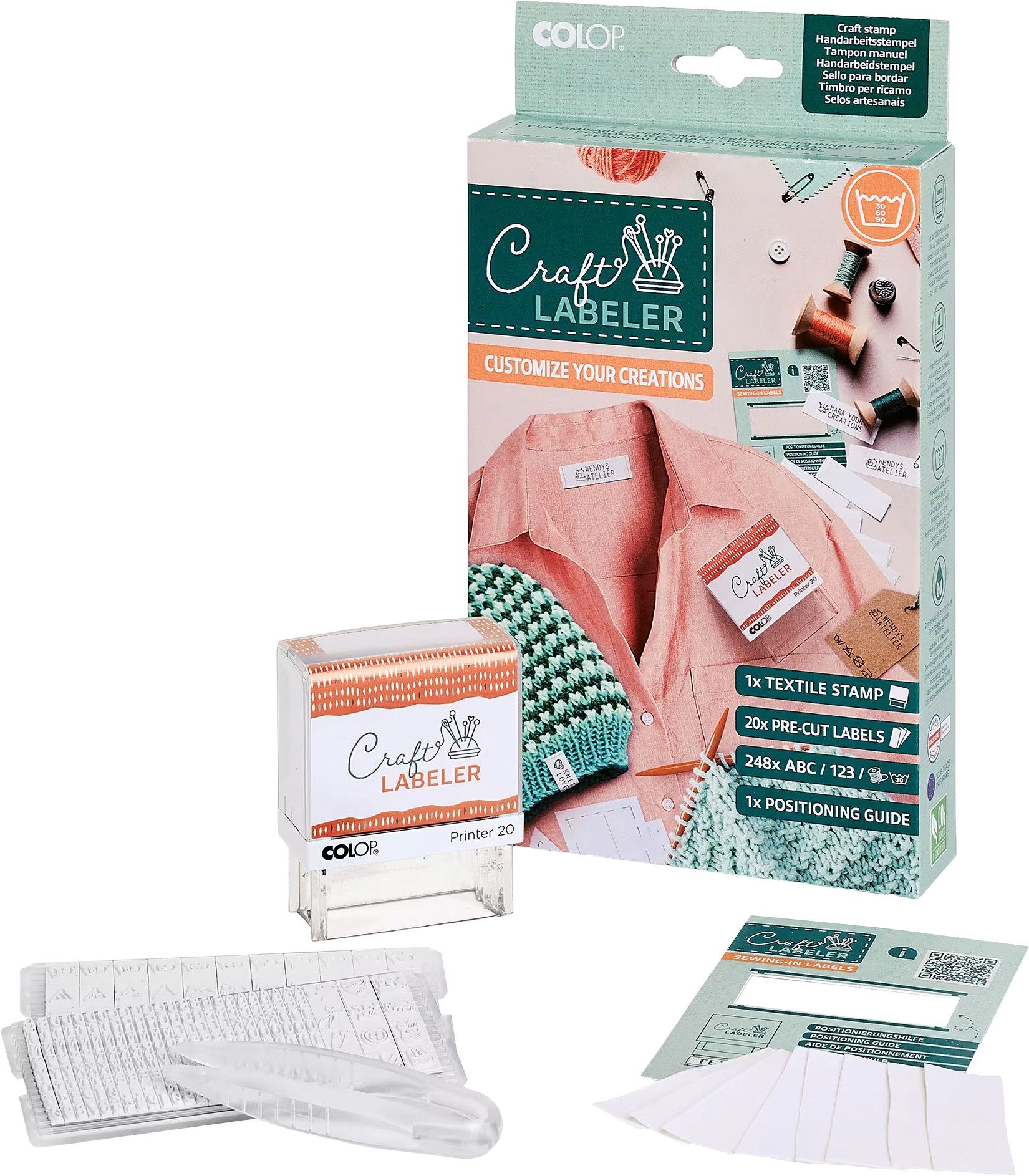 COLOP Marker Craft Label Markier Set, 270 Teile Set Kunststoff