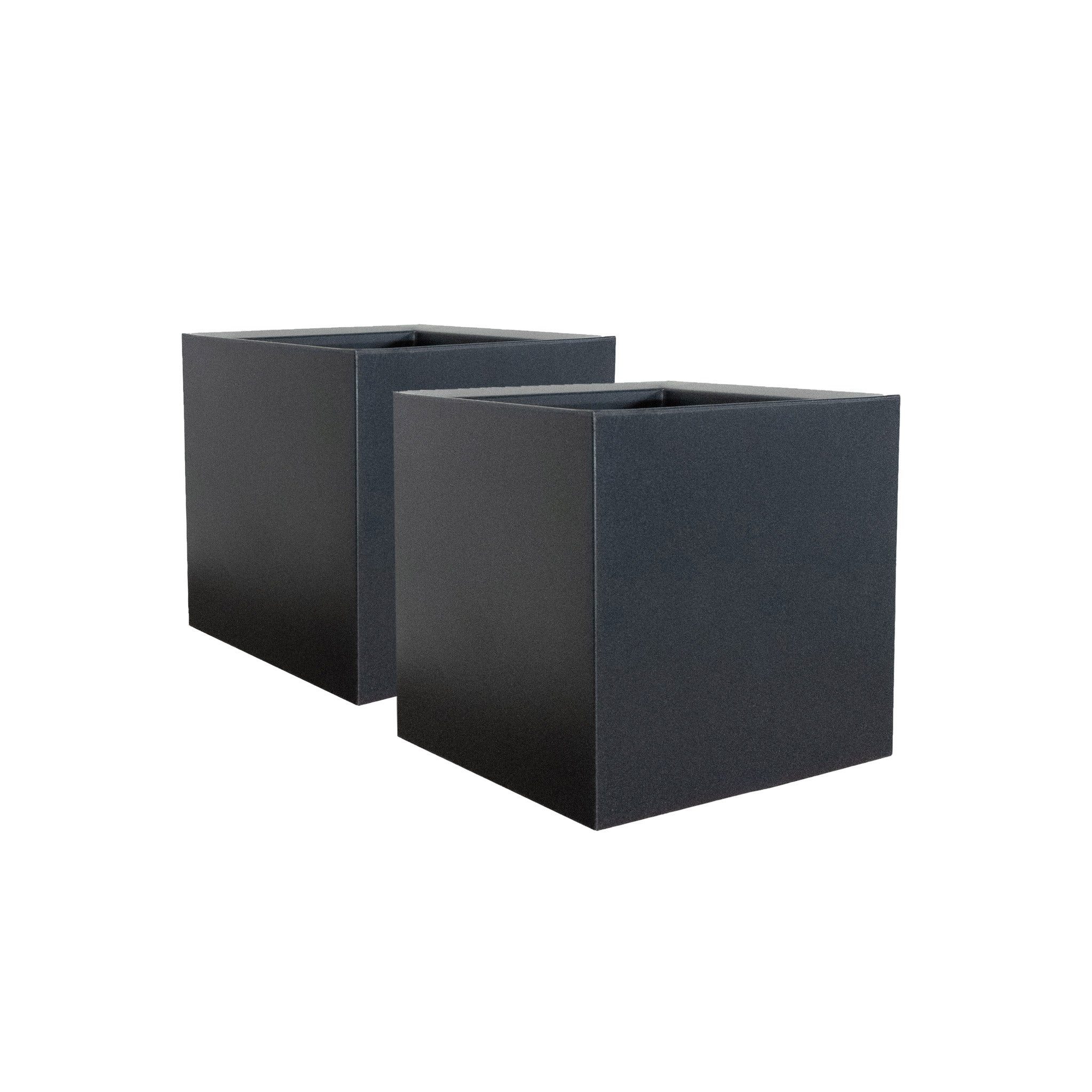 VidaAtHome.de Pflanzkübel Pflanzkübel QUBO 30 - 2er Set (Spar-Set, 2x Pflanzkübel QUBO 30), UV-beständig, frostfest, witterungsbeständig, aus Kunststoff