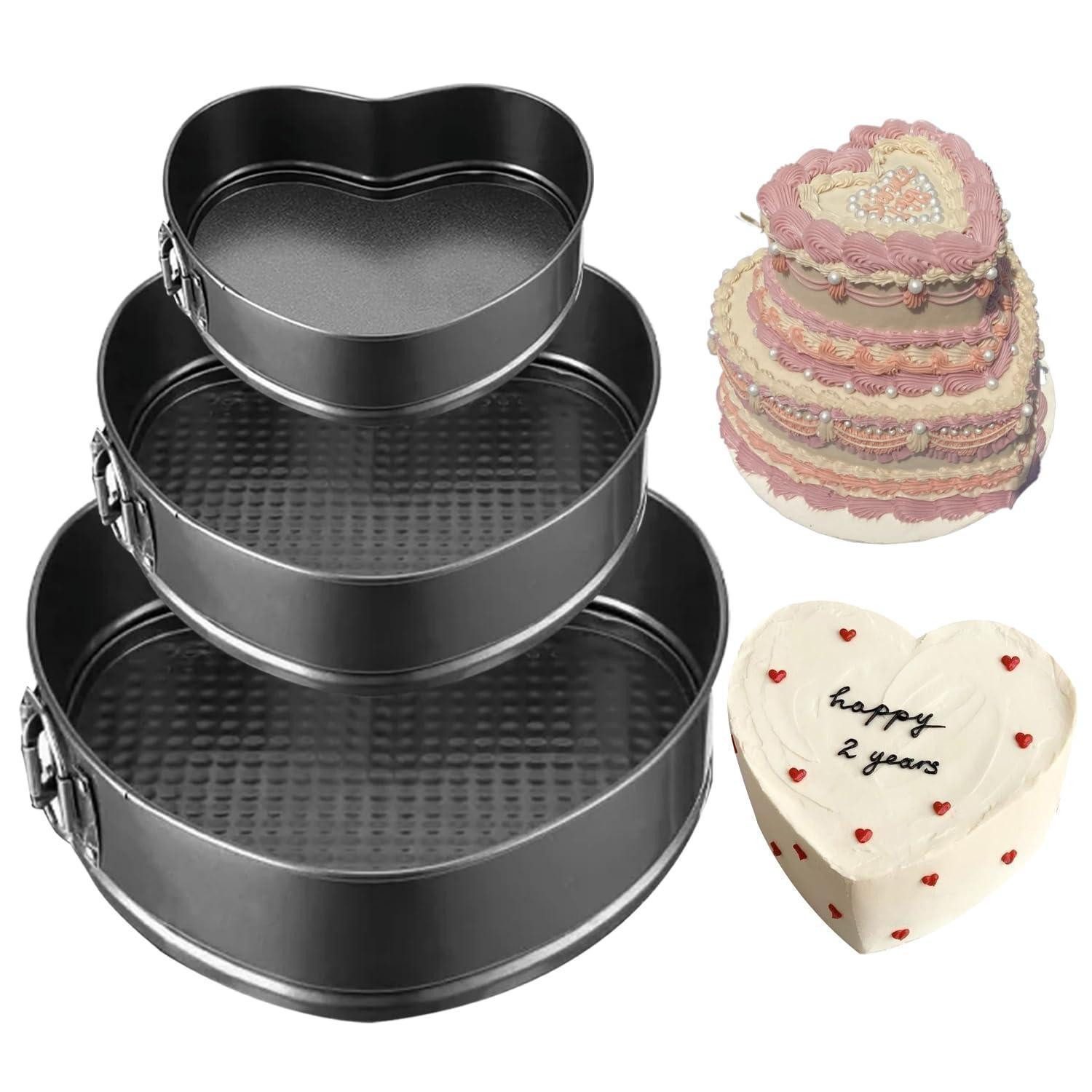 LuxusKollektion Herzkuchenform Herzbackform 3er Set 12/18/27cm, (3-tlg)