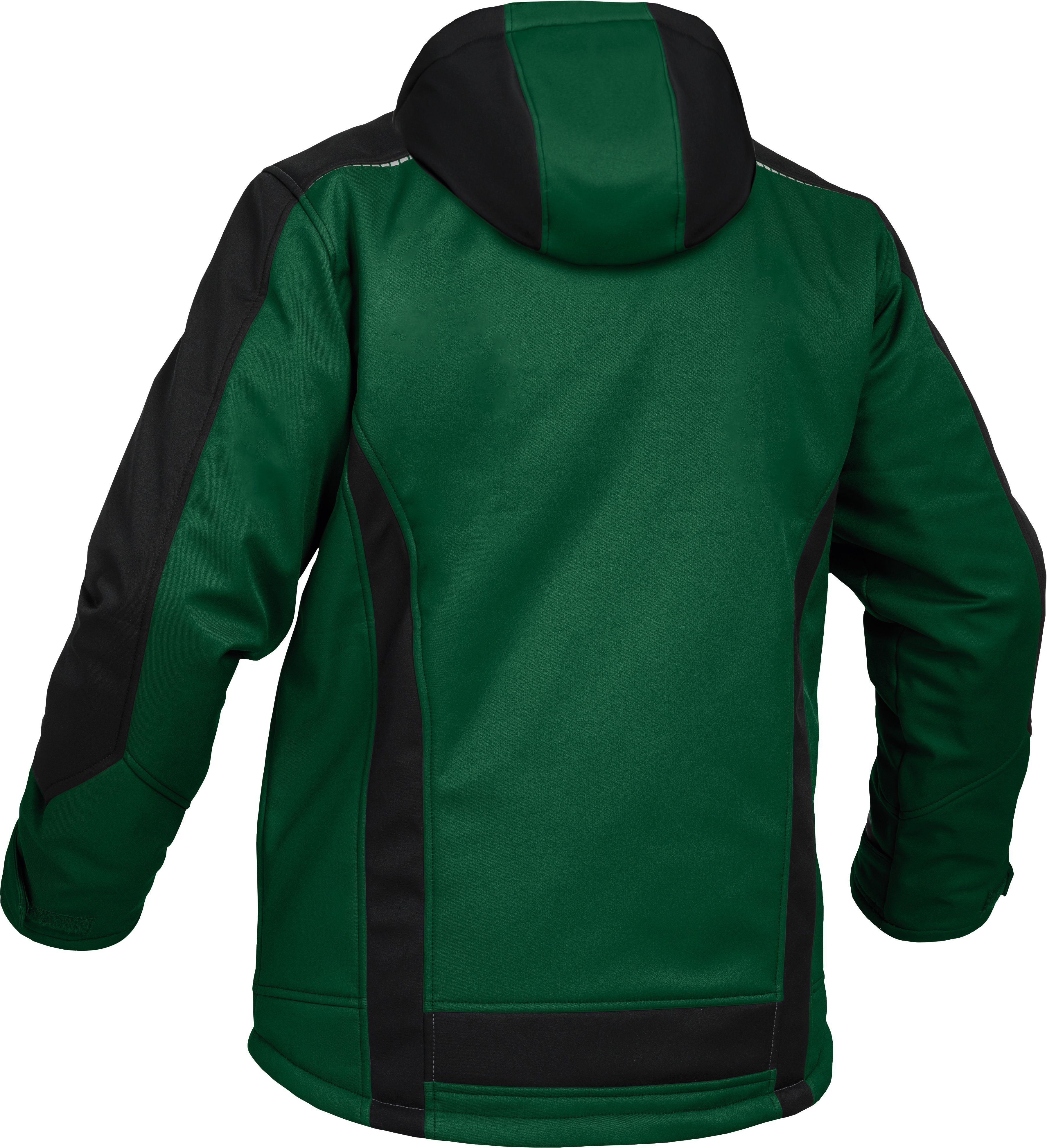 Leibwächter Winterjacke Flex-Line Herren Winter Softshelljacke mit Rückenisolierung (Winterjacke mit Reflektoren, Softshelljacke mit abnehmbarer Kapuze) atmungsaktiv 3000 g/m²/24 h, wasserdicht 8000 mm