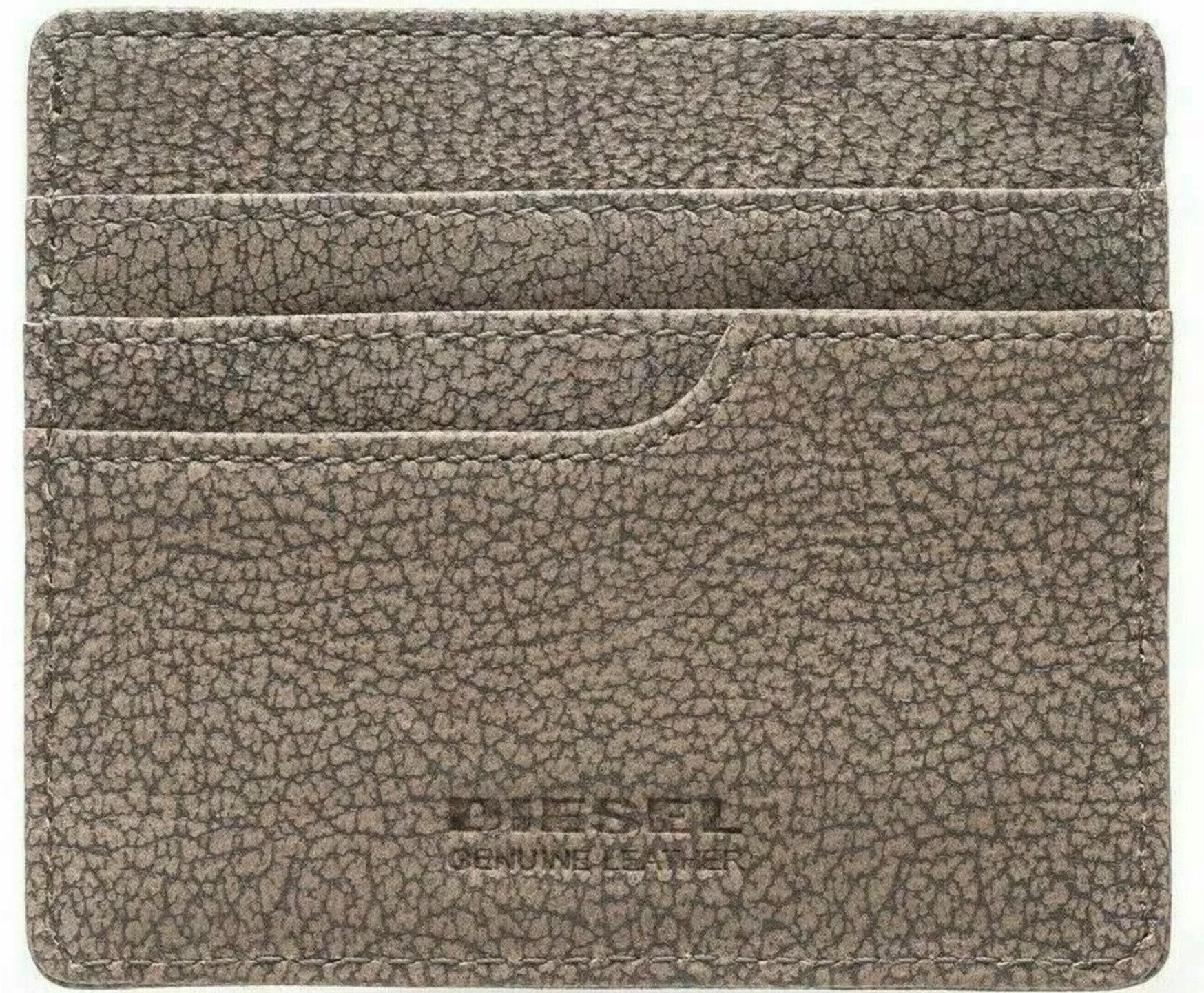 Diesel Kartenetui Dusterr Kreditkarten Tasche Geldbörse, Dezentes Branding als geprägtes Logo und Metallschriftzug