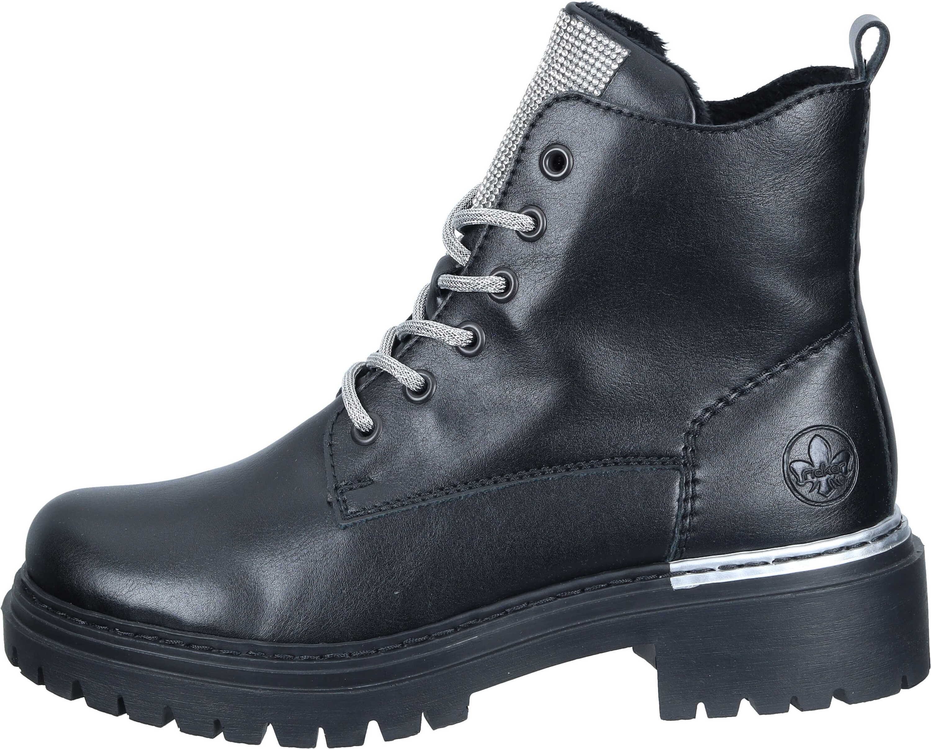 Rieker Stiefeletten Schnürstiefelette aus strapazierfähigem Synthetik günstig online kaufen