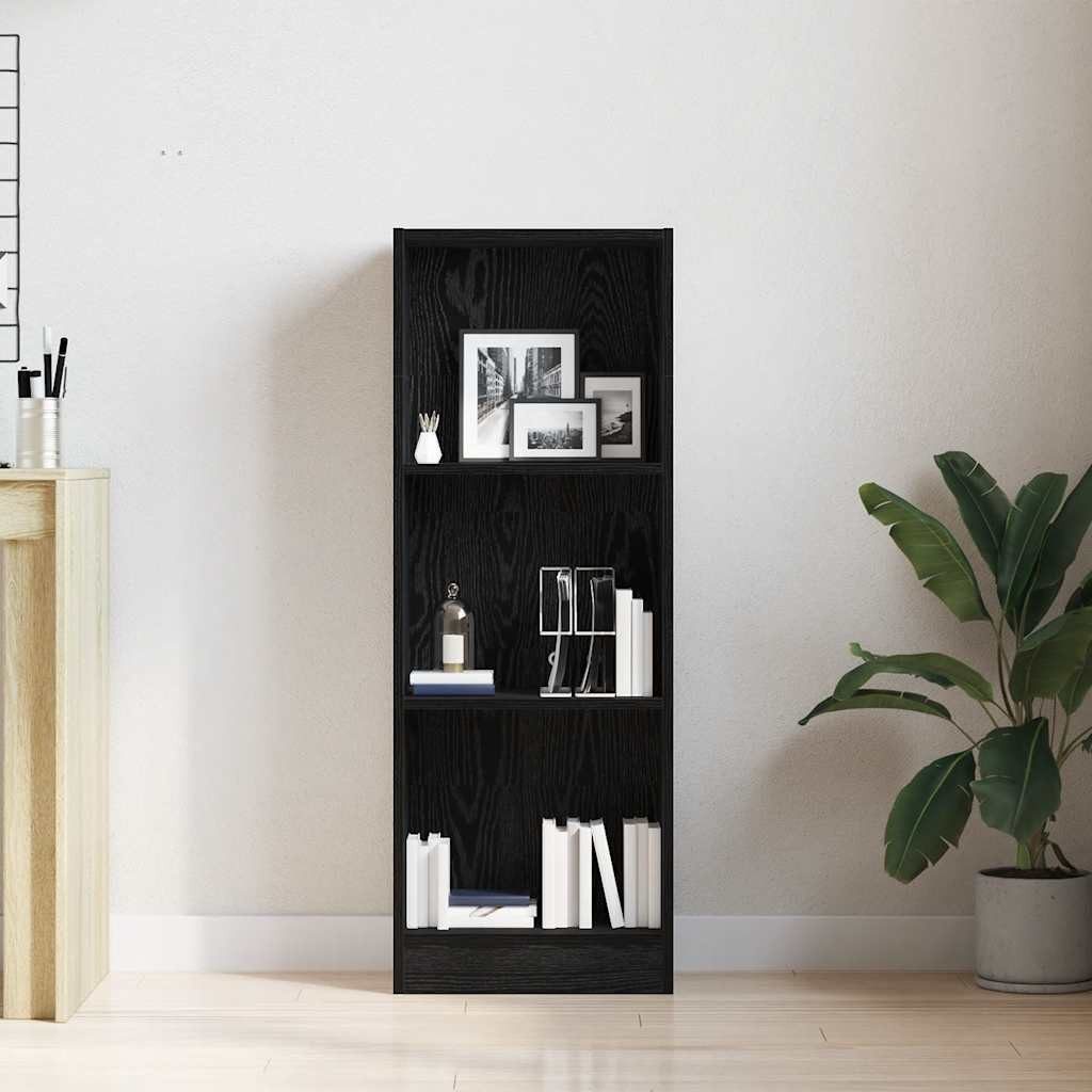 vidaXL Bücherregal Bücherregal Schwarz Eichen-Optik 40x24x109 günstig online kaufen