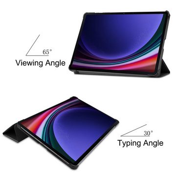 Lobwerk Tablet-Hülle Schutzhülle für Samsung Tab S9 2023 SM-X710 SM-X716 11 Zoll, Wake & Sleep Funktion, Sturzdämpfung, Aufstellfunktion