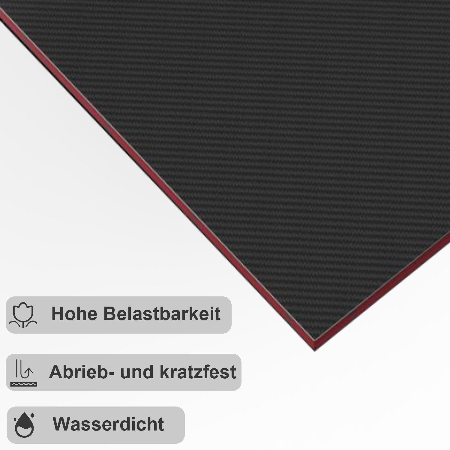 GUNJI Eckschreibtisch L-förm Computertisch Schreibtisch Gamer Tish 120/170 (Schreibtisch,130CM Computertisch L Form, PC Tisch,mit Monitorständer) – Bild 5 von 5