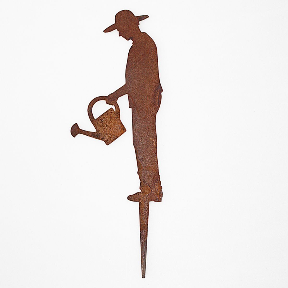 440s Gartenfigur 440s RostFigurGärtner Gerhard mit Gießkanne, (Stück)