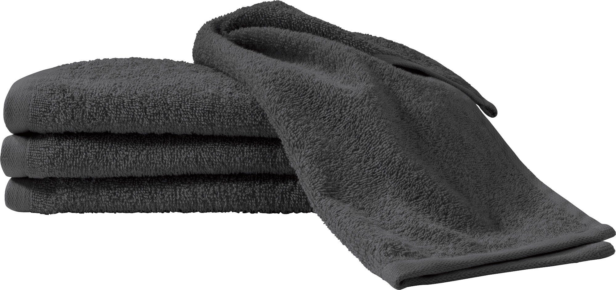 Erwin Müller Gästehandtuch Gästetuch "Ludwigsburg" 4er-Pack, Frottier, Walk-Frottier Uni