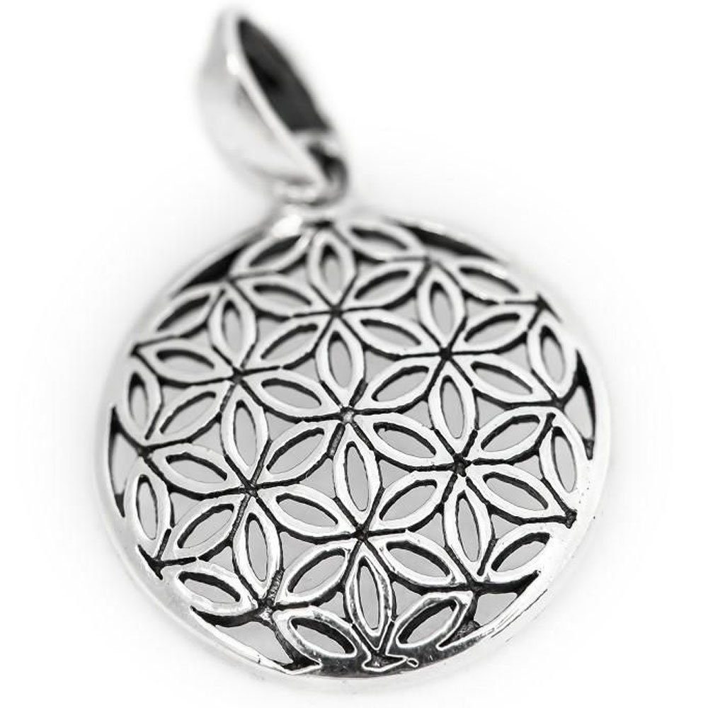 Kettenanhänger Silberanhänger Die Blume des Lebens klein Anhänger 925 Silber