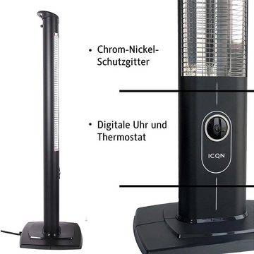 ICQN Heizstrahler 2300 Watt Stand Heizstrahler, 4 Heizstufen mit Fernbedienung