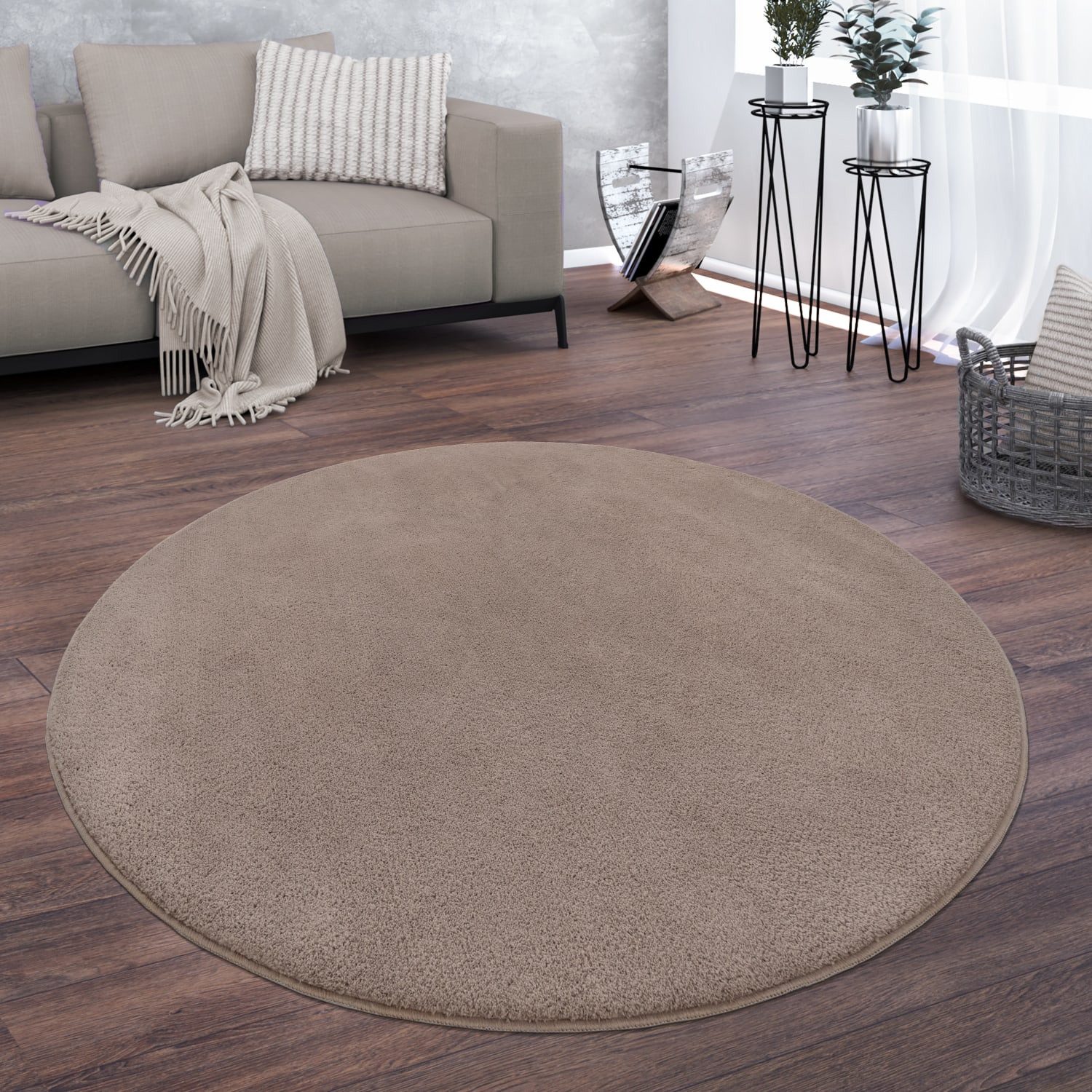 KADIMA DESIGN Teppich waschbar Unifarben Wohnzimmer schmutzabweisend Teppic günstig online kaufen