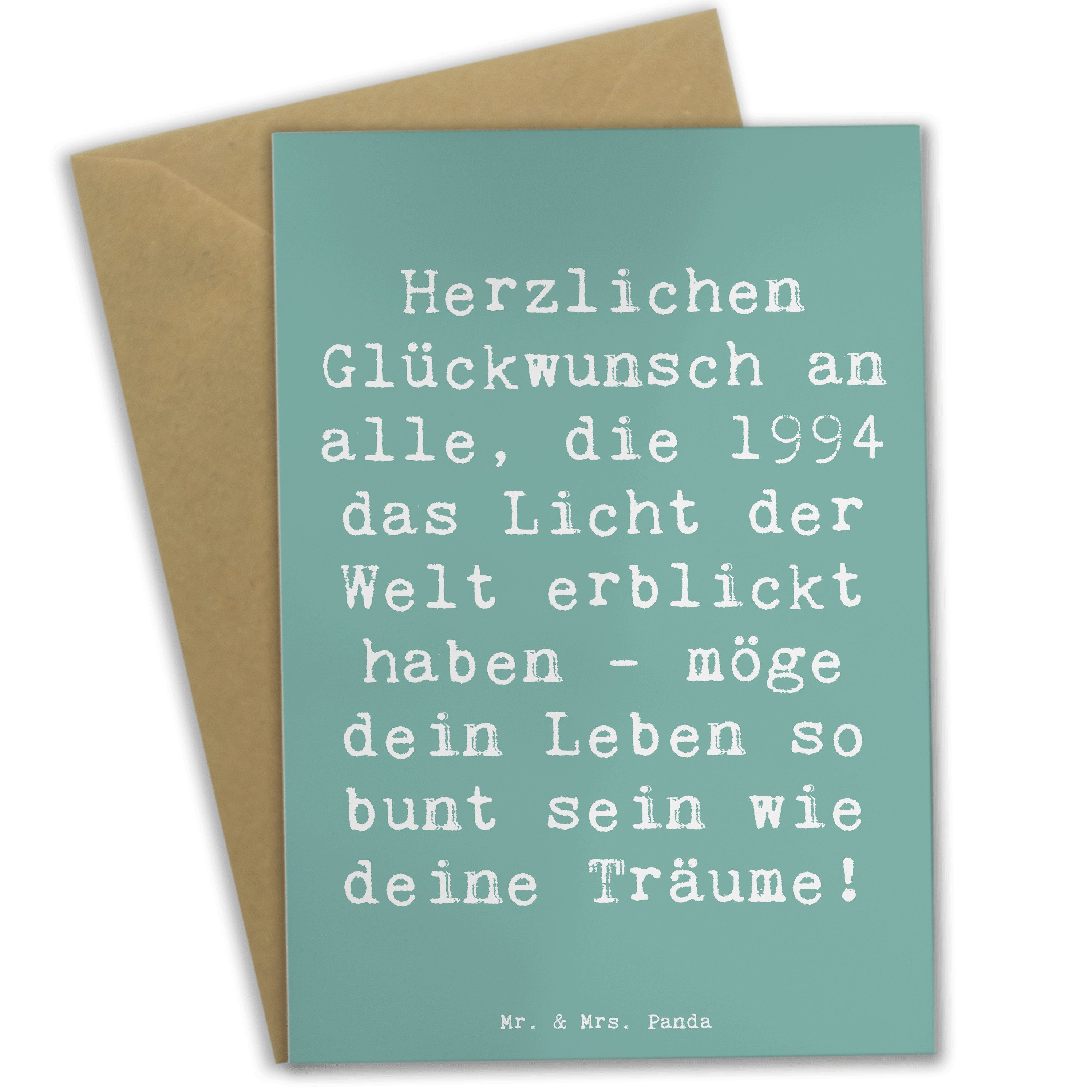 Grußkarte 1994 Geburtstag - Meeresbrise - Geschenk, lebensträume 1994, Geschenk