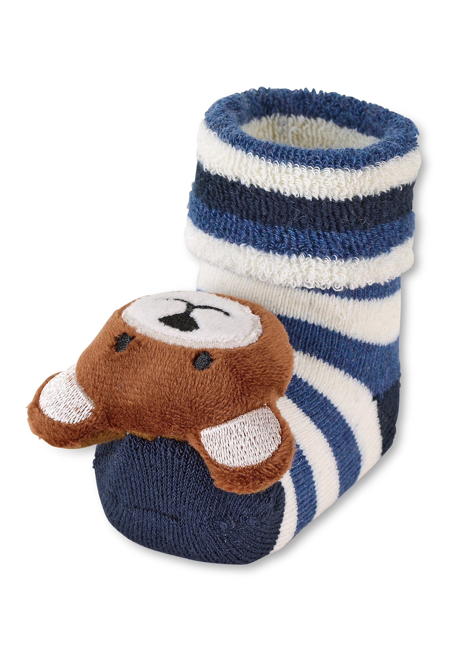 Sterntaler® Rasselsocke Baby-Rasselsöckchen Bär Braun