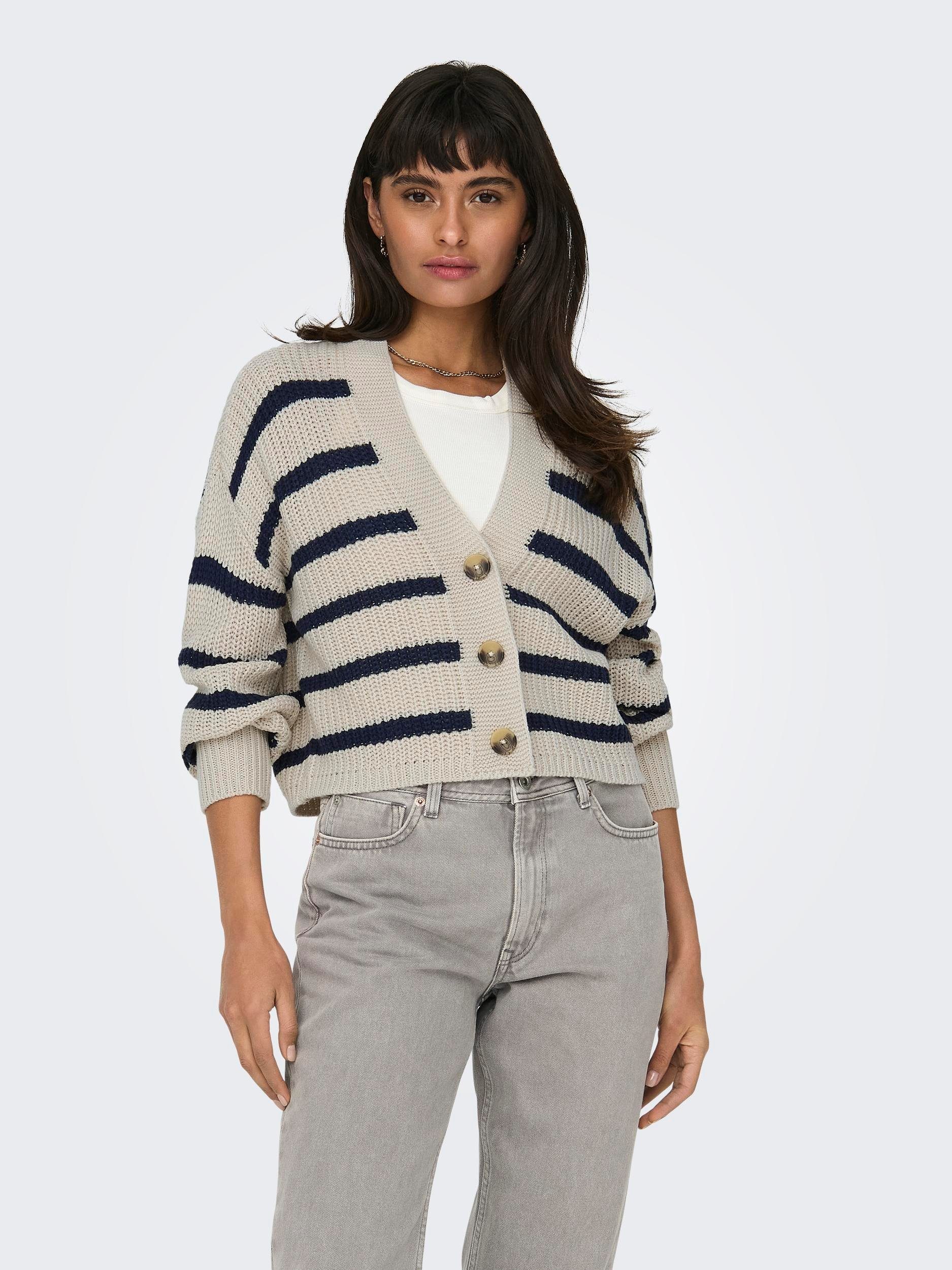 Strickjacke ONLCAROLNICE STRIPE CARDIGAN KNT NOOS