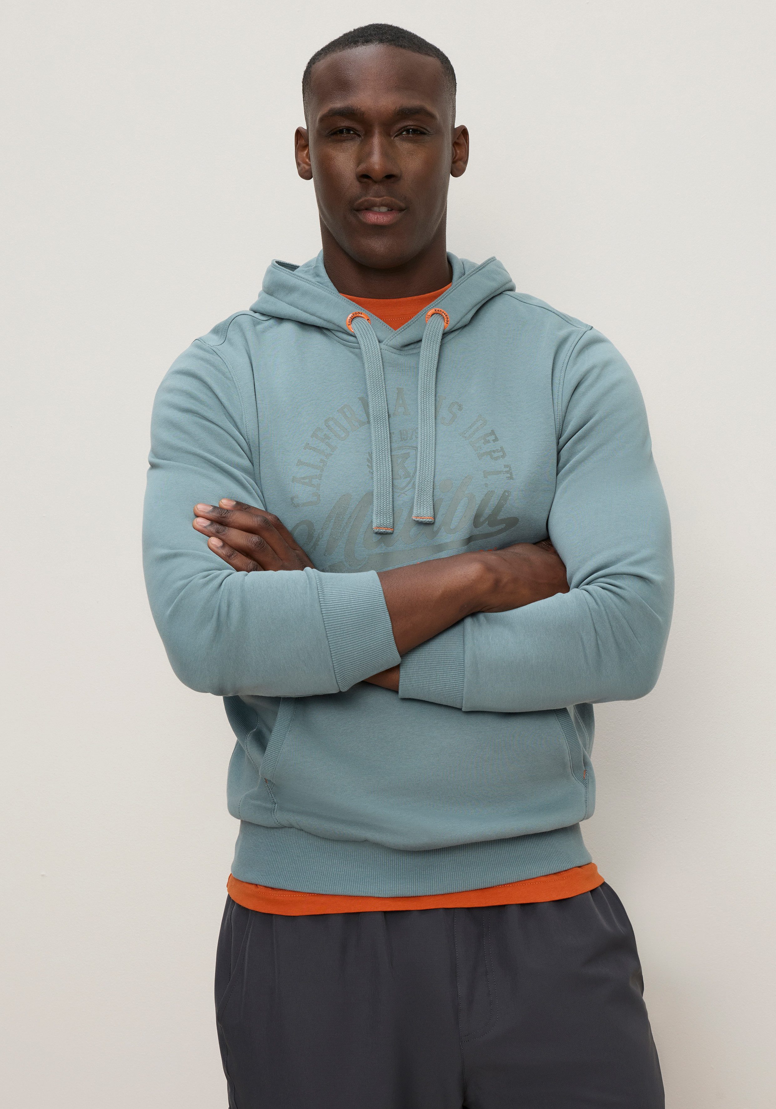 KangaROOS Kapuzensweatshirt mit Kapuze und Kordelzug, Langarm, auch in großen Größen