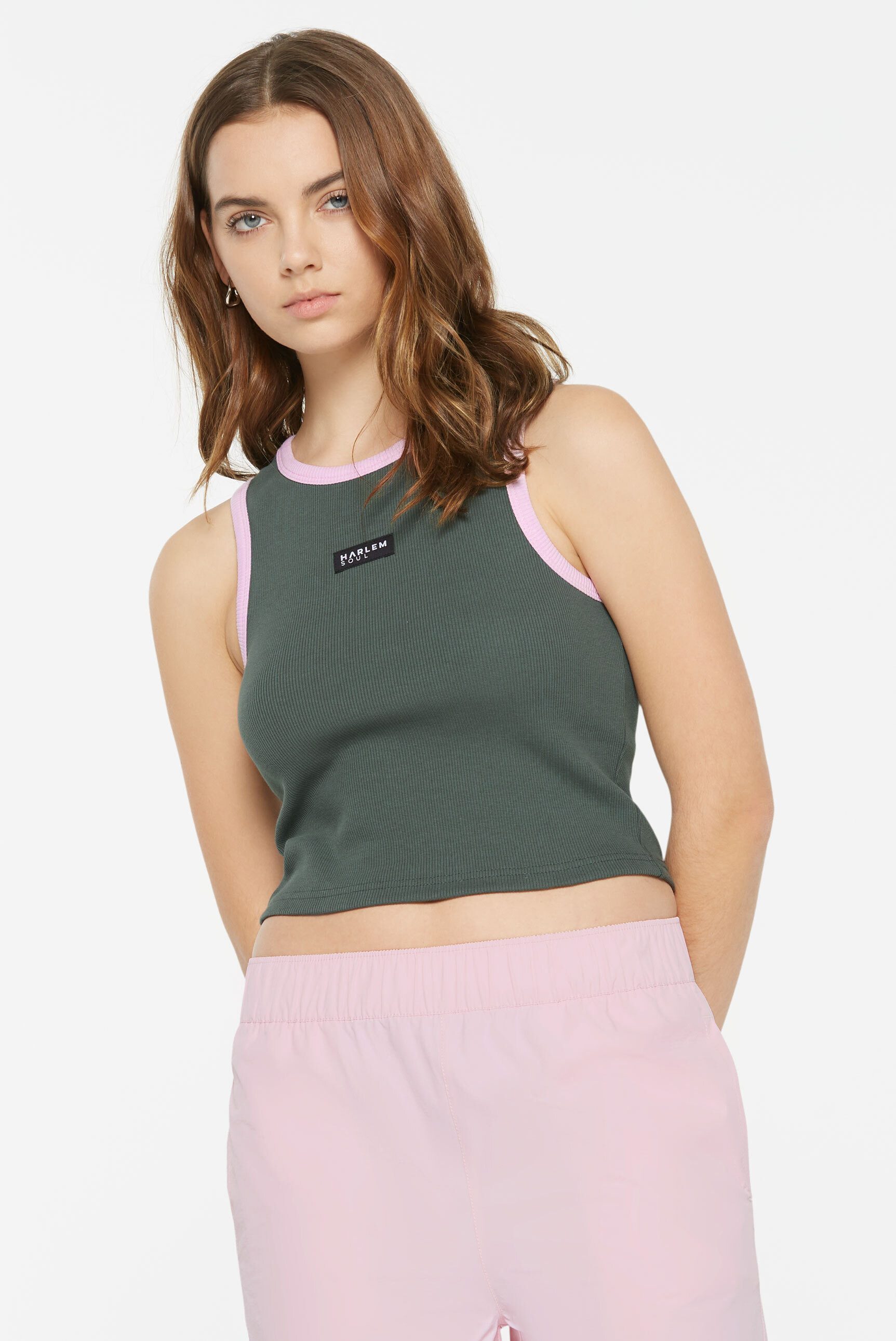 Harlem Soul Crop-Top mit Baumwolle