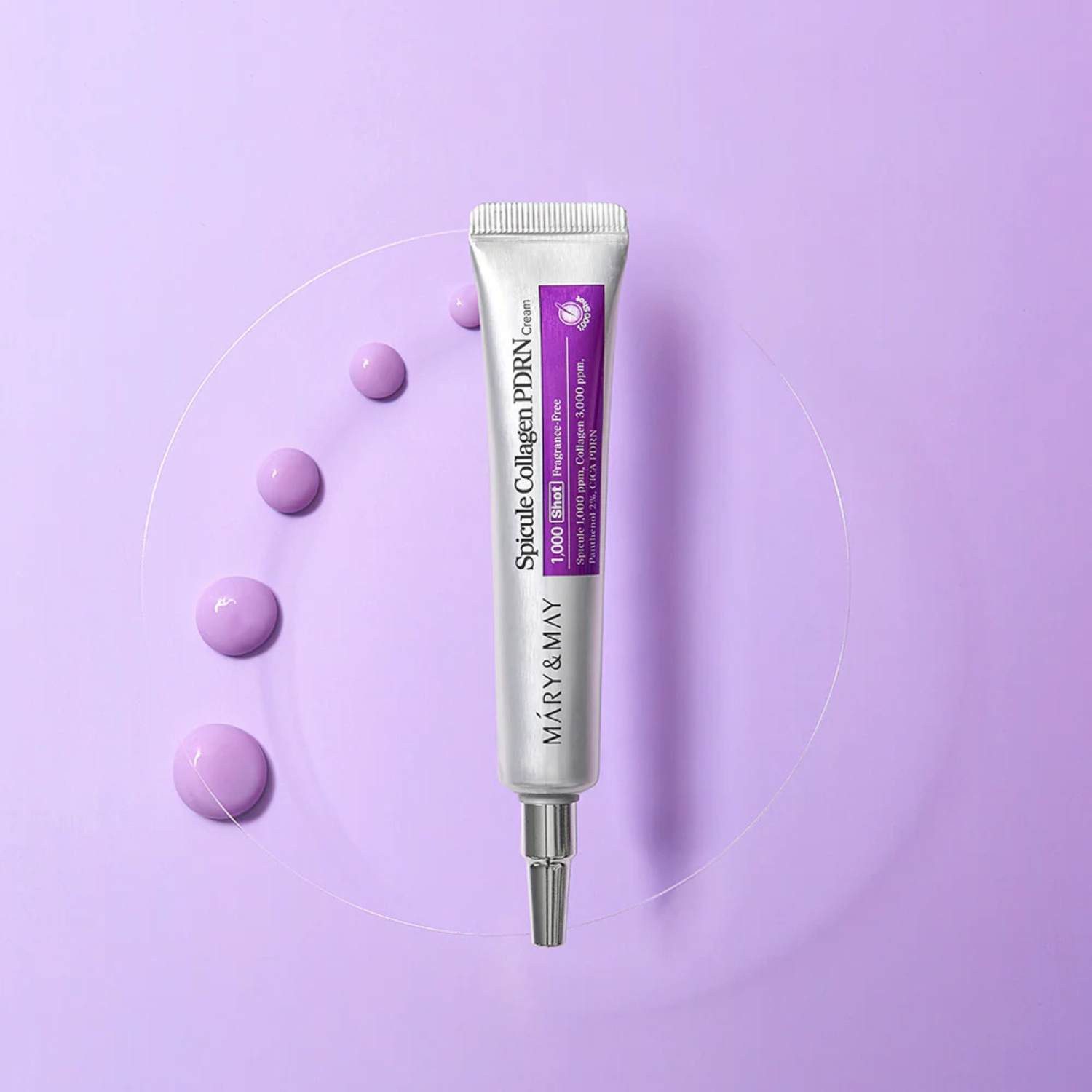 MARY & MAY Tagescreme Spicule Collagen PDRN Cream 15 g – hochwertige Gesichtspflege mit Spicules, Kollagen & CICA PDRN – für verfeinert wirkende Haut, verbesserte Geschmeidigkeit und eine gestärkte Hautbarriere