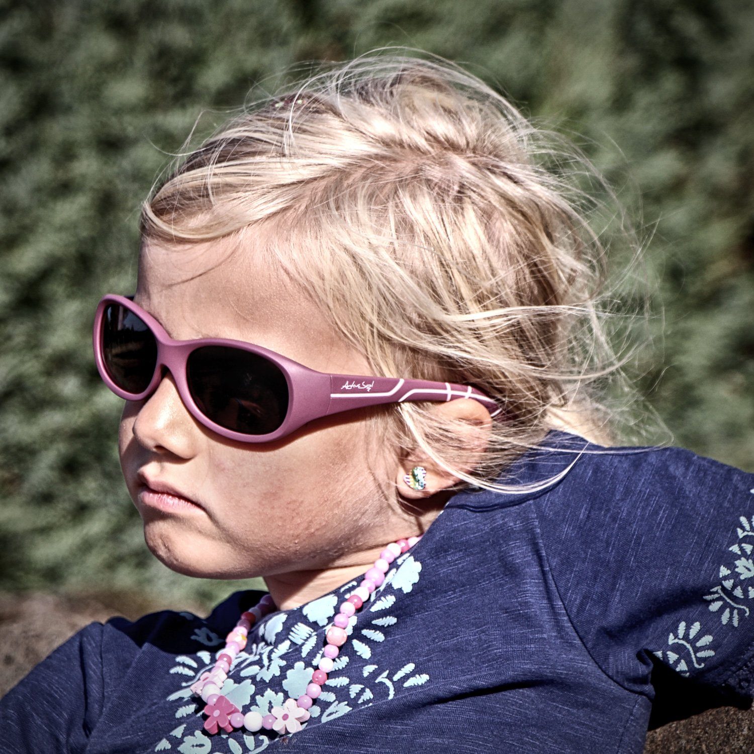 ActiveSol SUNGLASSES Sonnenbrille für Kinder, Flieder BPA-frei Jahre, 5-10 - Beere