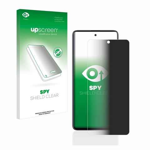 upscreen Blickschutzfolie für Samsung Galaxy A51, Displayschutzfolie, Blaulichtfilter Privacy Folie Schutzfolie Sichtschutz klar Anti-Spy