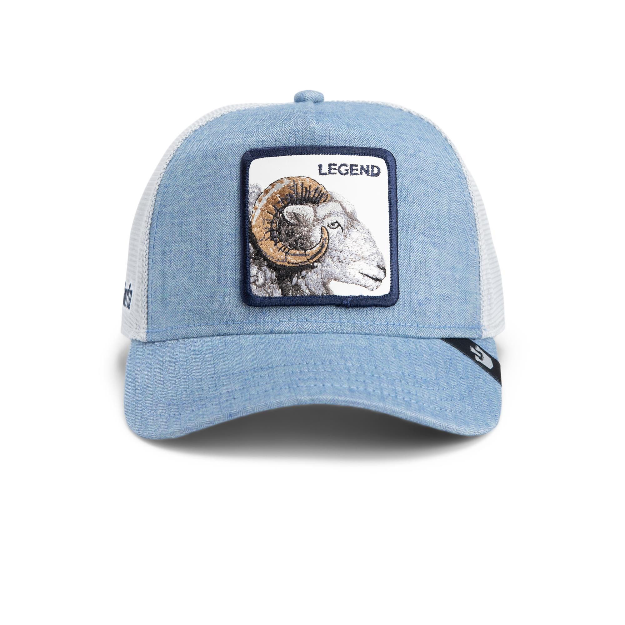 GOORIN Bros. Trucker Cap Goorin Bros. Suited Legend Trucker Cap Blue (Basecap, Meshcap, Trucker Kappe)