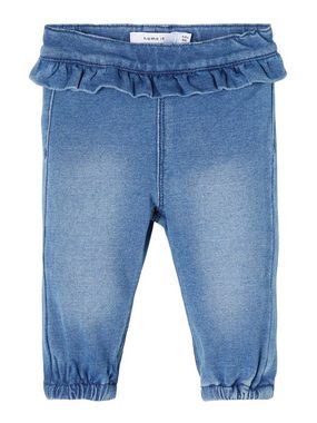 Name It Tapered-fit-Jeans Bibi (1-tlg) Rüschen, Volant, Drapiert/gerafft