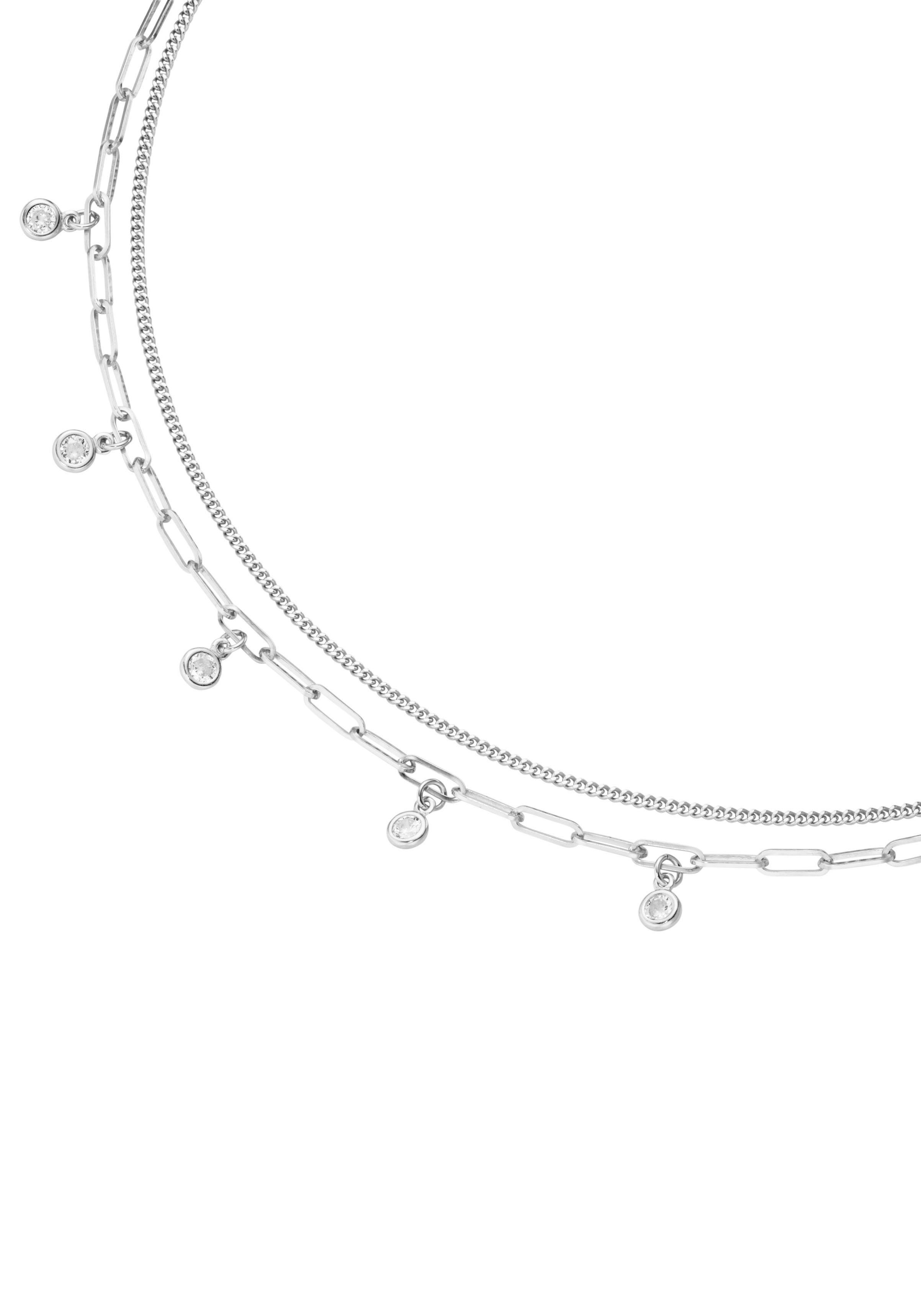 Kette mit Anhänger Schmuck Geschenk Silber 925 Halsschmuck Halskette Panzerkette
