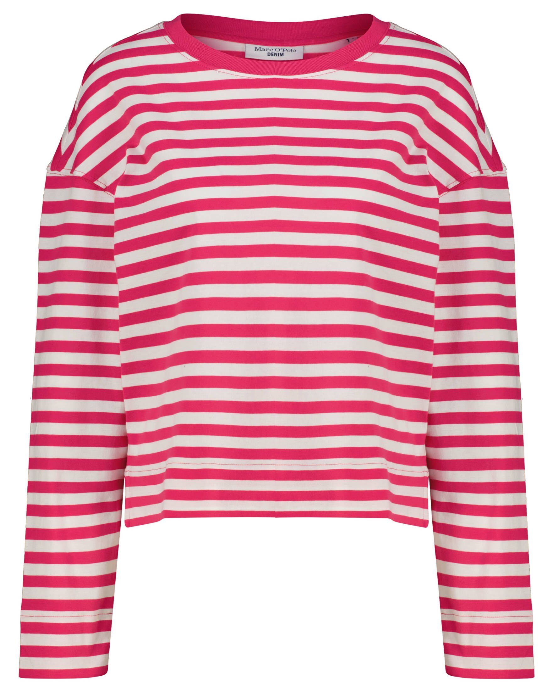 Marc O'Polo DENIM T-Shirt Damen Langarmshirt (1-tlg), Stilvoller  Rundhalskragen in Unifarben