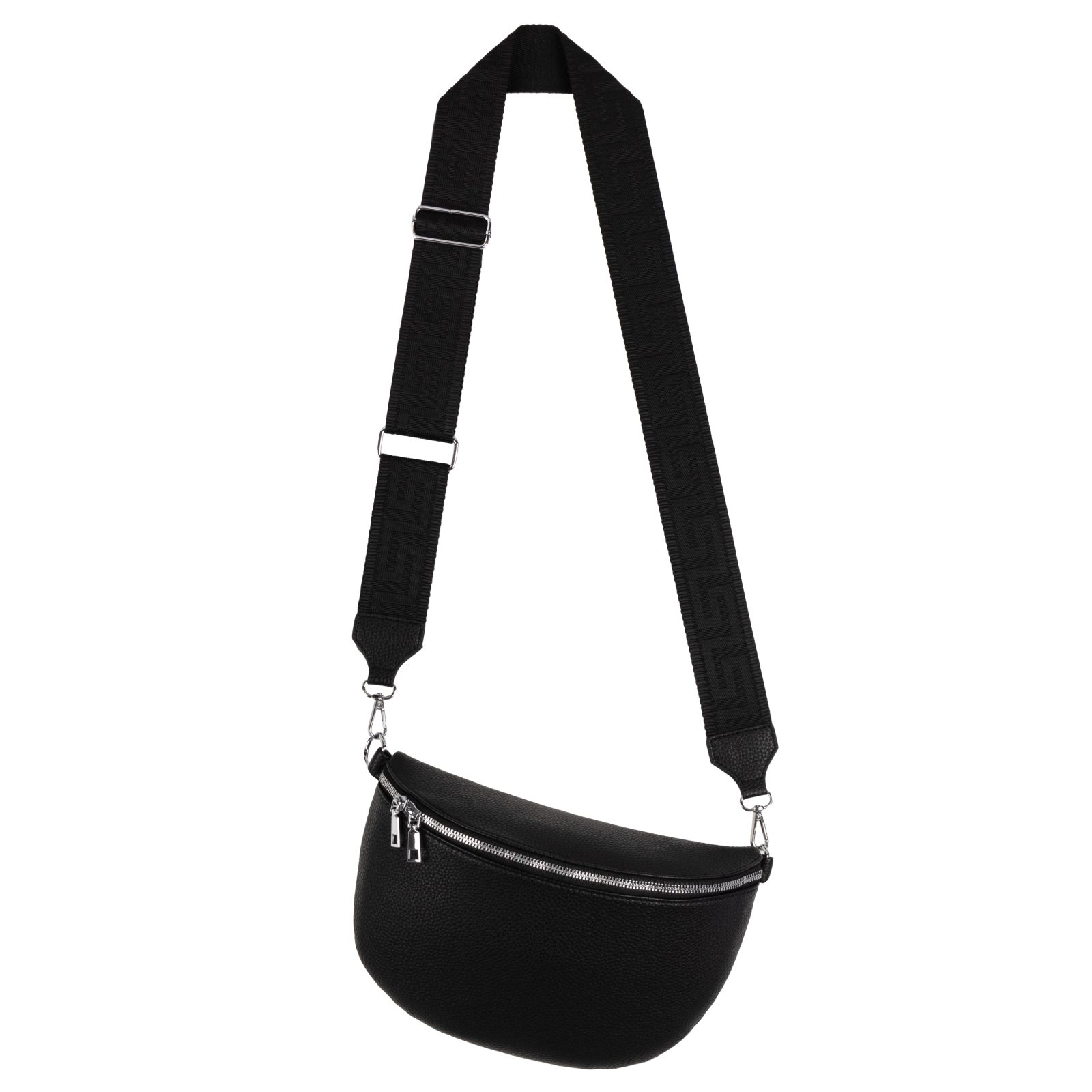 EAAKIE Gürteltasche Bauchtasche Umhängetasche Crossbody-Bag Kunstleder Italy-Design, als Schultertasche, CrossOver, Umhängetasche tragbar